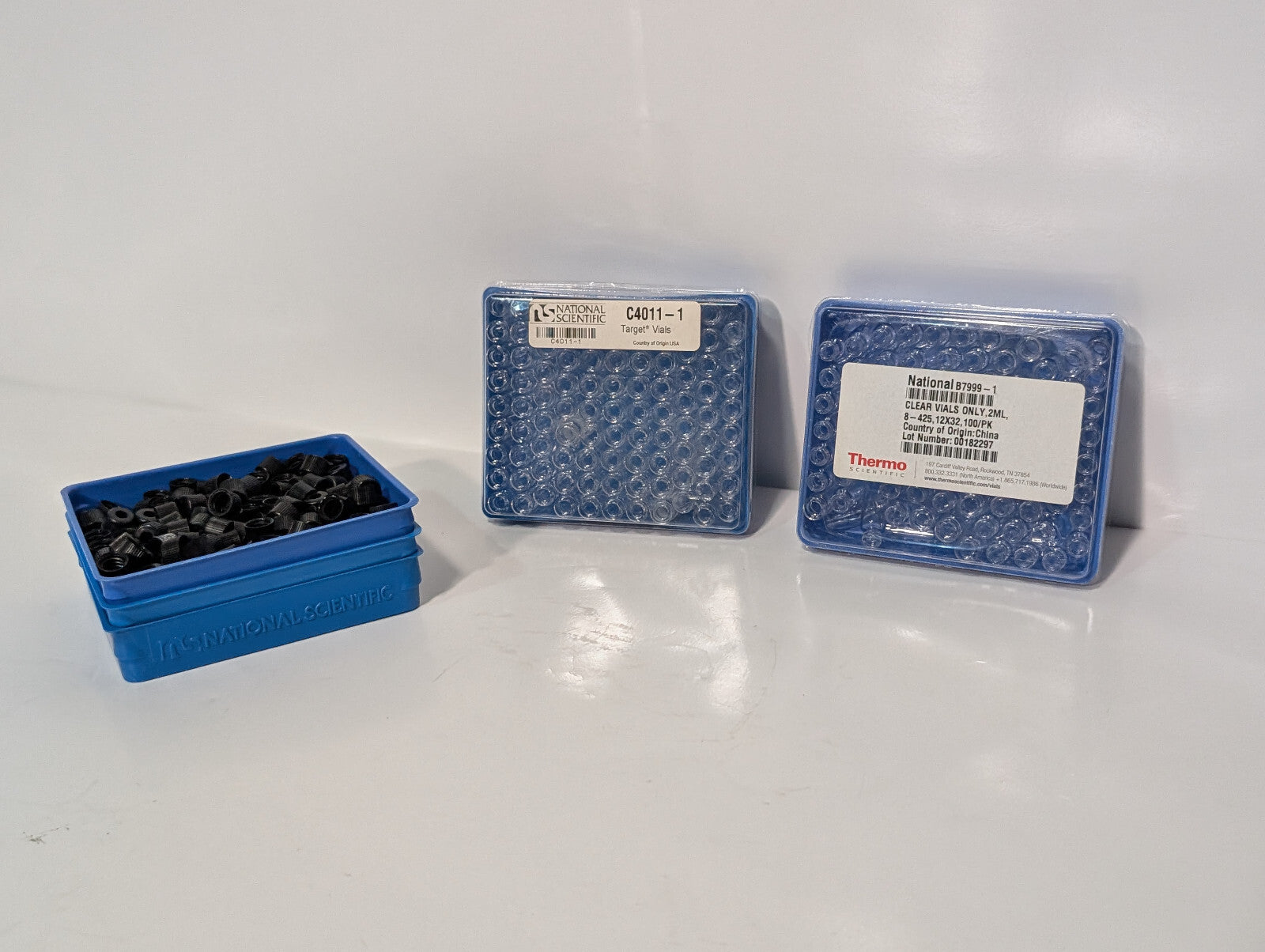 Thermo Scientific C4011-1 Target Vials, National B7999-1 Black Screw Caps, 2ml