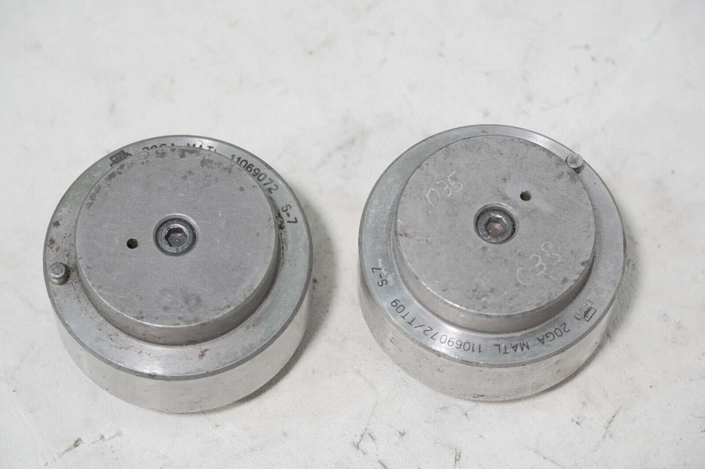 Lot of 2 MATE 20GA MATL 11069072/TT09 S-7 CNC Machine Parts