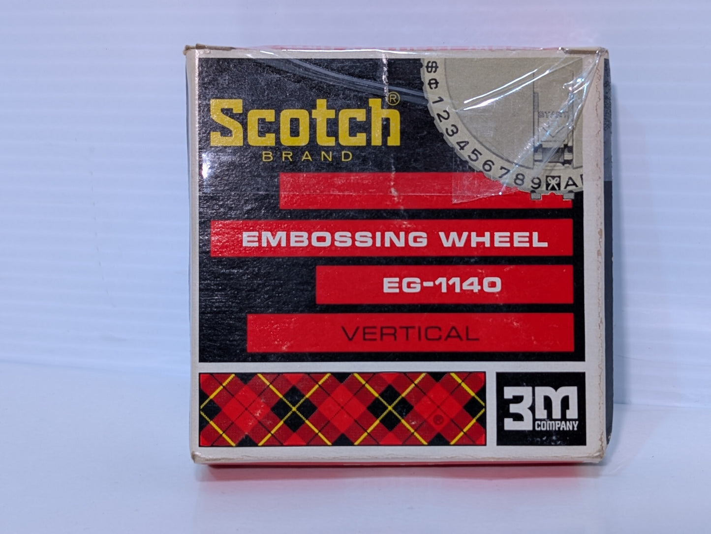 Vintage 3M Company Scotch EG-1140 Vertical Embossing Wheel, Made in West Germany
