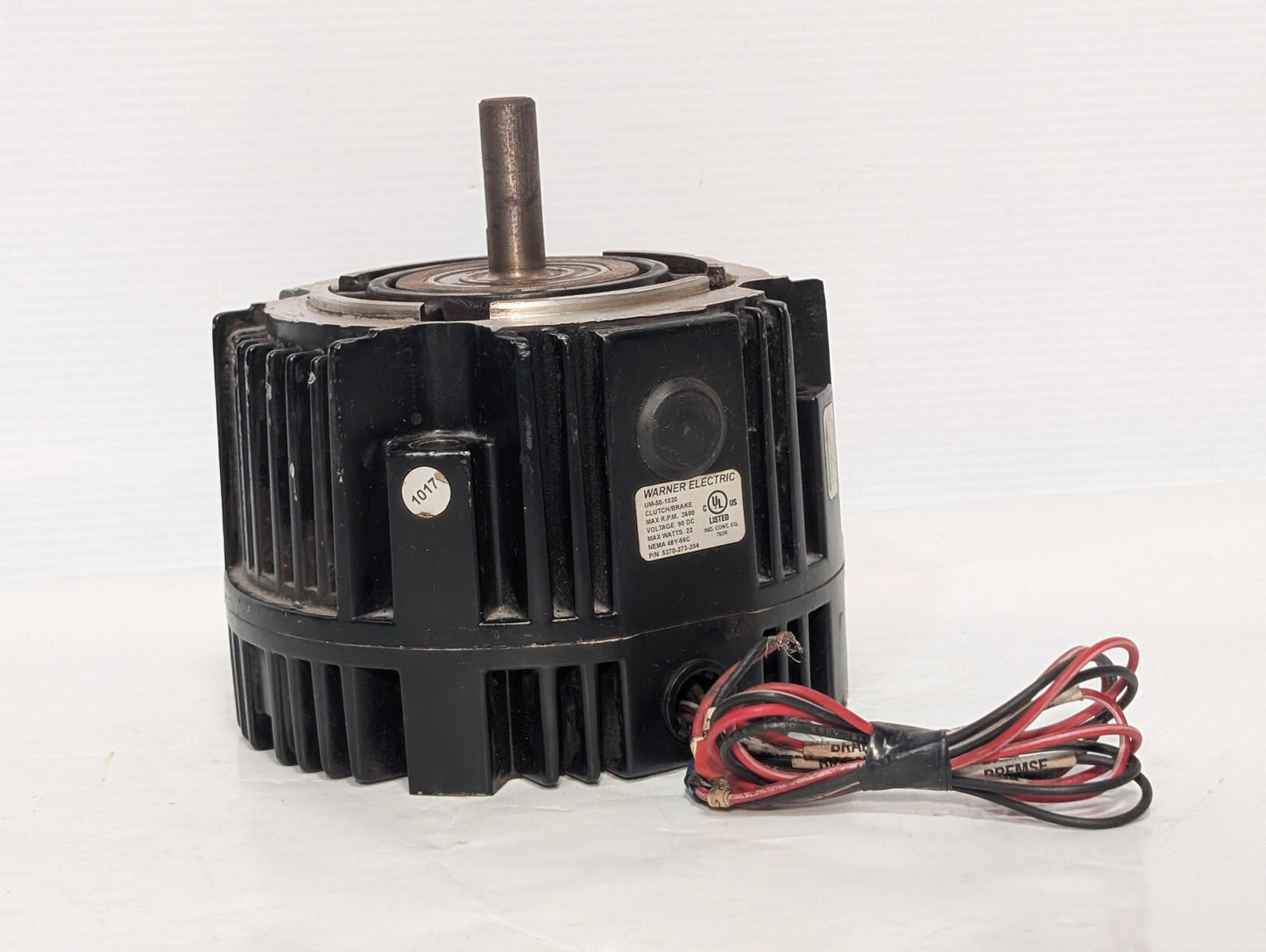 Warner Electric 5370-273-204, UM-50-1020 Clutch, Brake 90VDC, 3600RPM Max, 22W