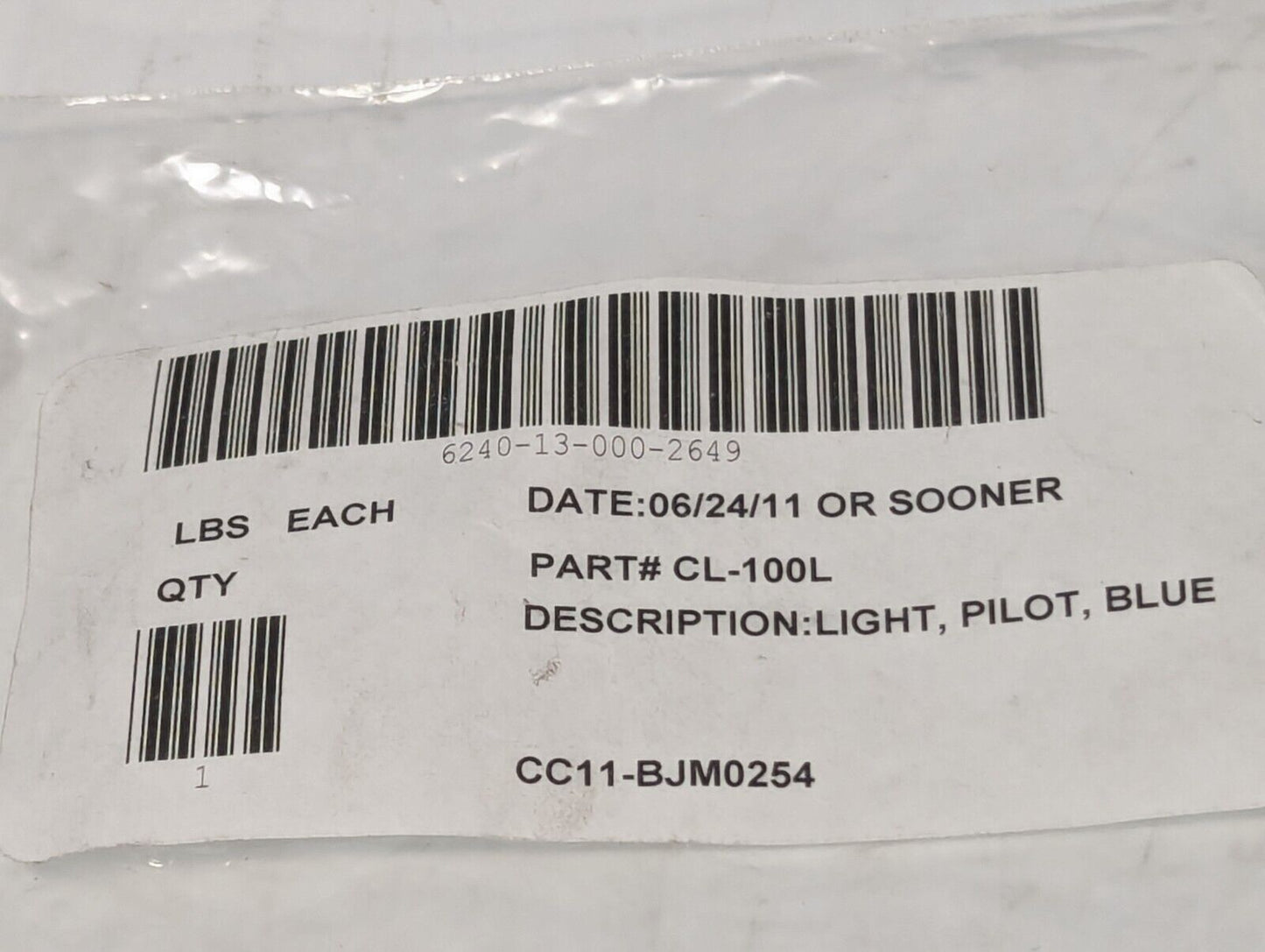 ABB CL100-L Blue Pilot Light, 1SFA619402R1000, 6240-13-000-2649 - Free Shipping