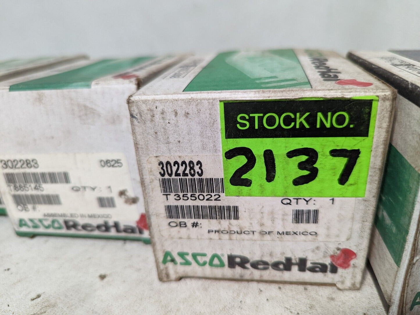 Lot of 4 partial boxes of ASCO RedHat 302283 solenoid valve repair kits