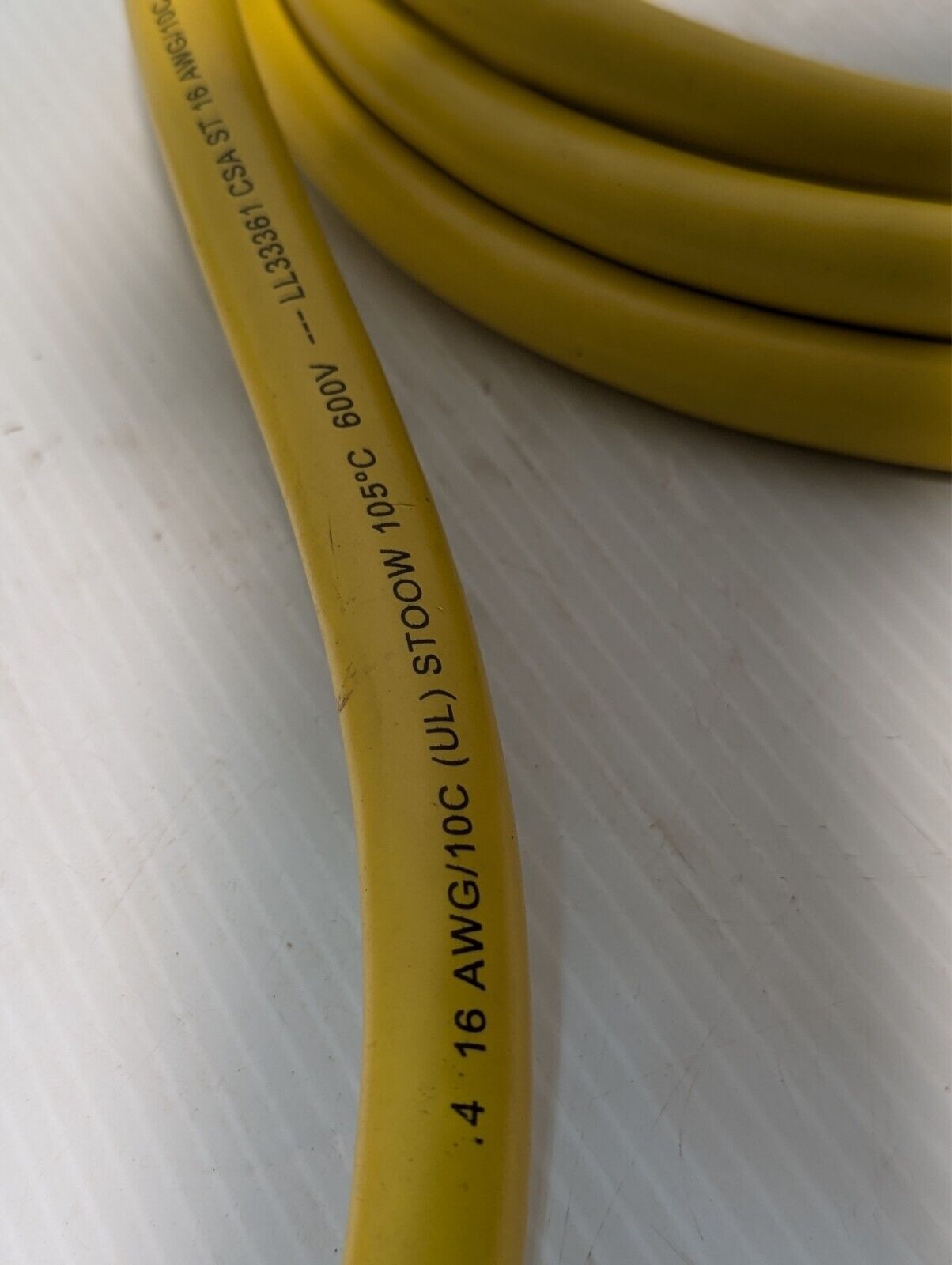 (1) Woodhead 331020A01F120 10 Pole M-F Straight C-Size Double-Ended Cordset
