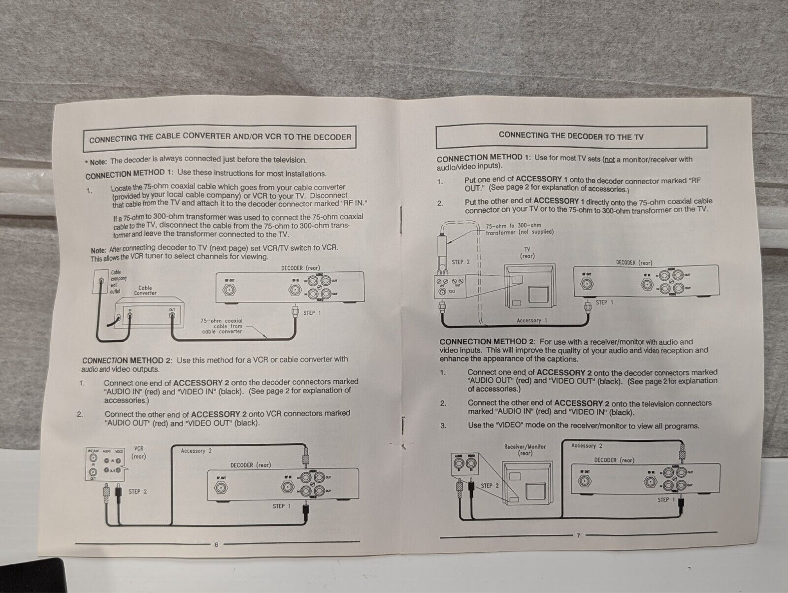 TeleCaption VR-100 Nci Closed Caption Decoder