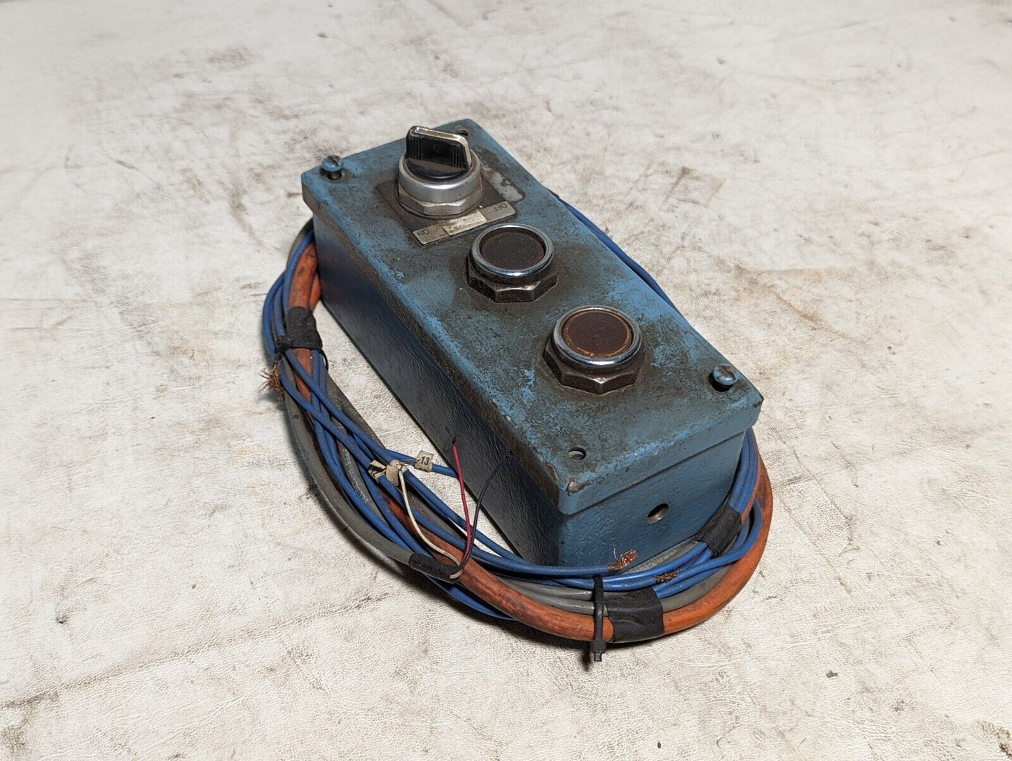 Custom pushbutton case with three buttons, AB 800T-H2, Square D 9001KA2, 9001KA3