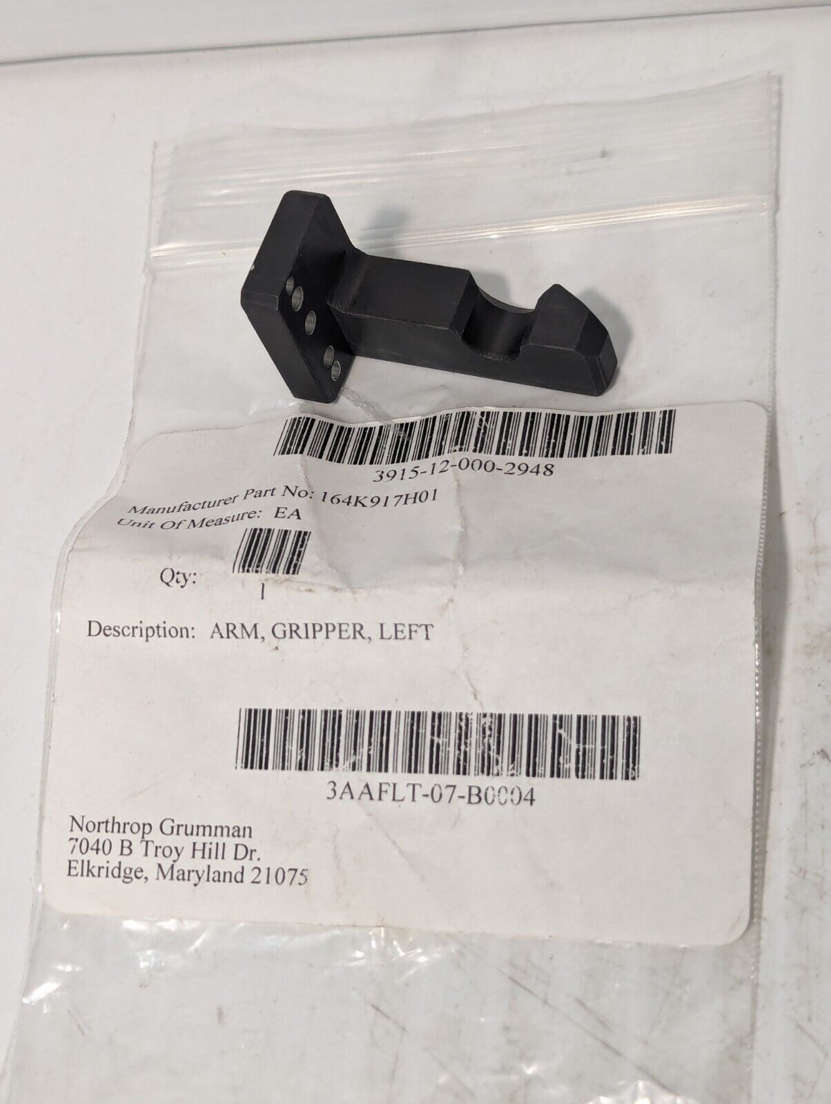3915-12-000-2948 164K917H01 Left Gripper Arm - Free Shipping