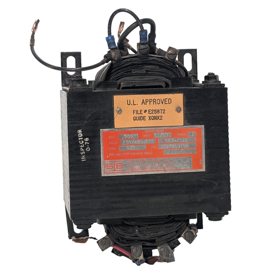 Sola Basic Ind. Hevi-Duty Electric Type SZ0 Transformer, .500KVA, 1PH, 50/60Hz