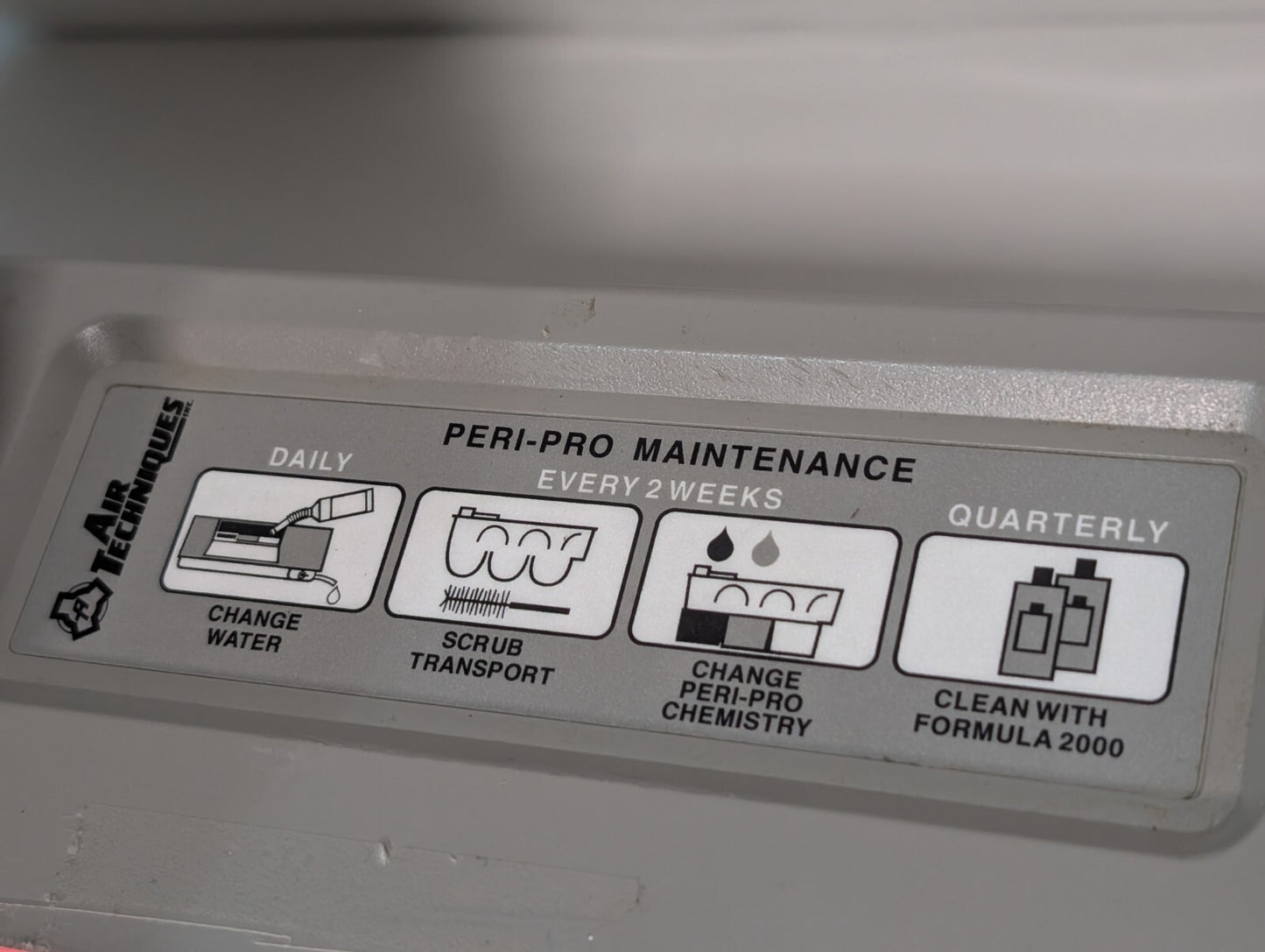 Air Techniques Peri-Pro III 94000 Dental Film Processor w/ 94500M Transport