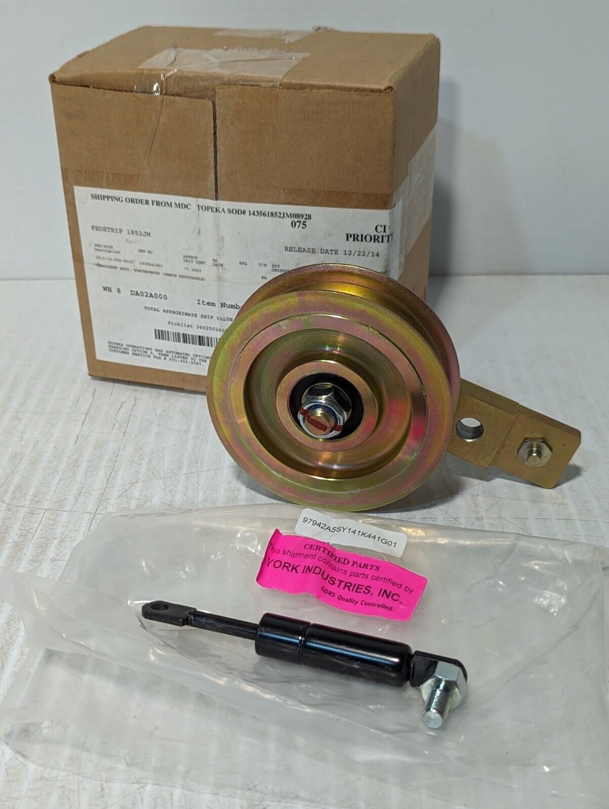 York Synchronous Tensioner Assembly 141K441G01 - Free Shipping
