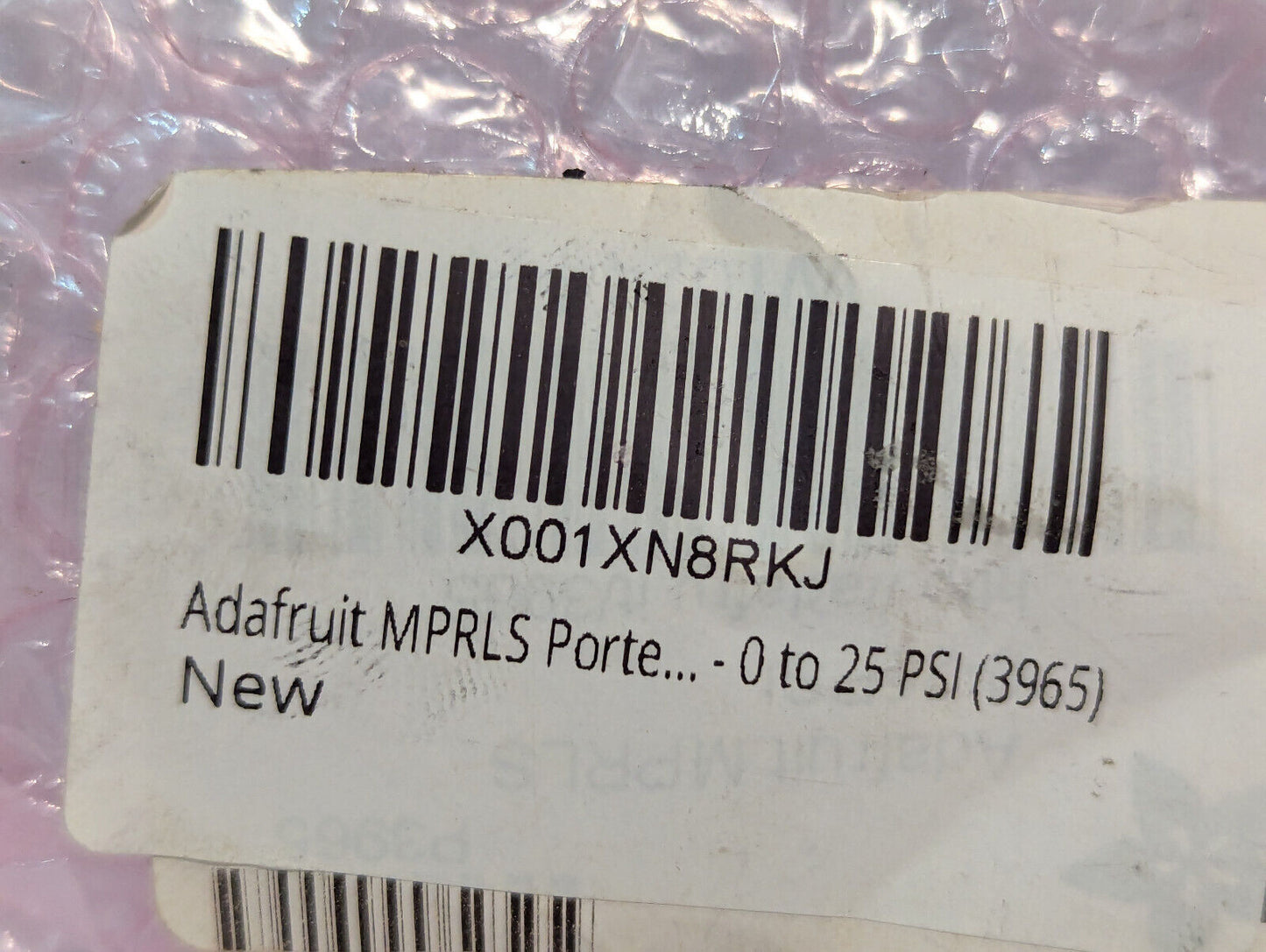Adafruit! MPRLS Digital Ported Berometric Pressure Sensor 0-25 PSI, 3-5 V