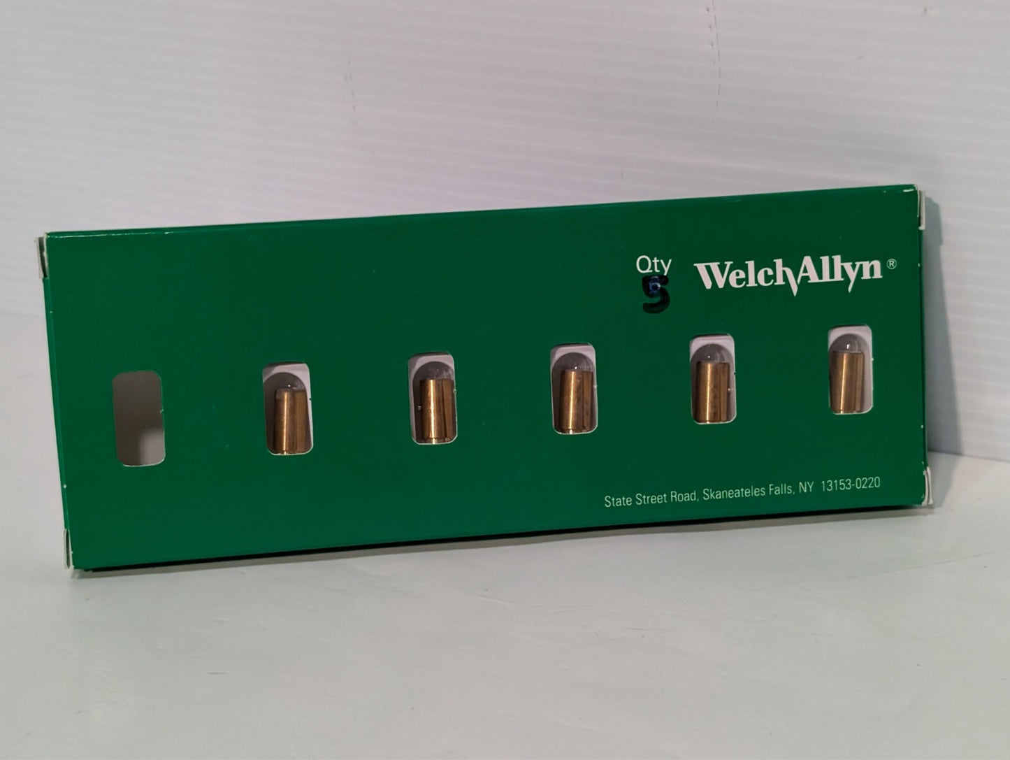 5-Pack Welch Allyn 04900-U6 3.5V Ophthalmoscope Halogen Lamp Bulbs Part 901000