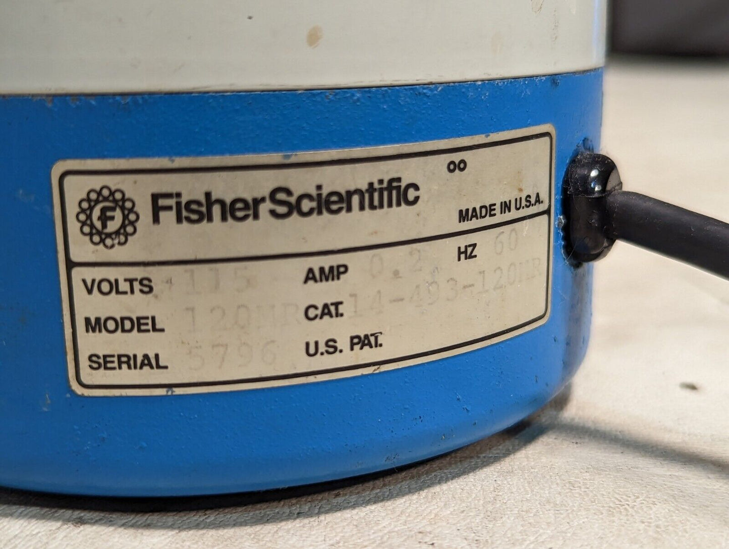 Fisher Scientific Thermix Stirrer model 120MR, 115VAC, 14-493-120MR, 0.2A, 60Hz