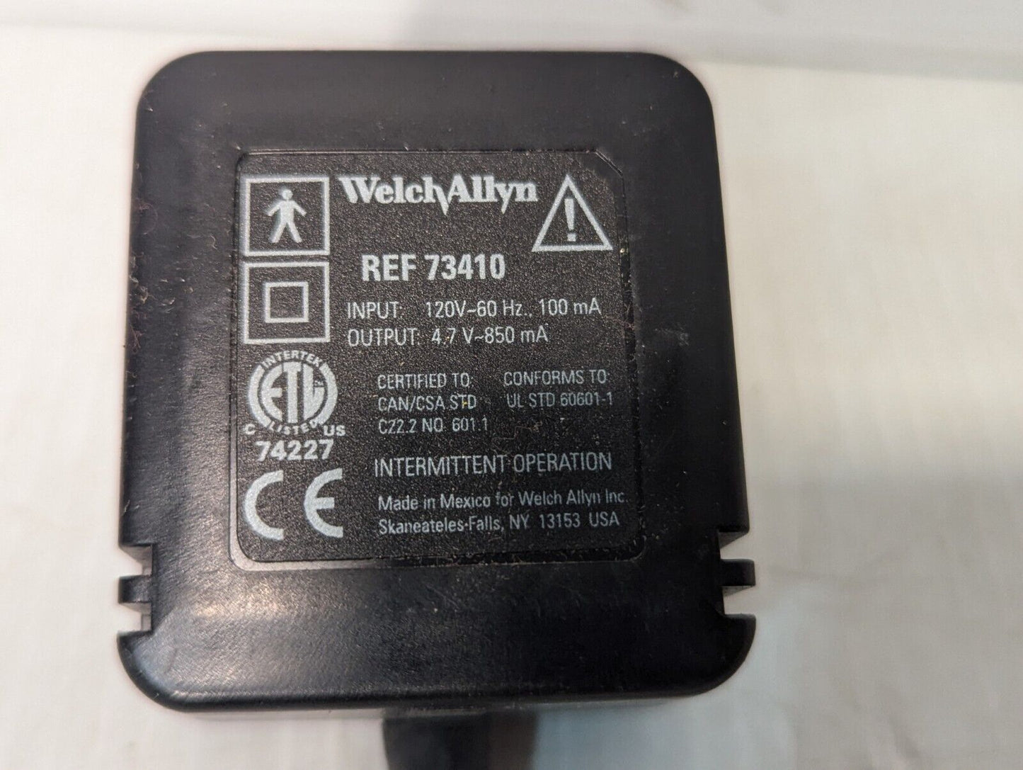 Welch Allyn 78800 KleenSpec Speculum Illuminator w/ 73410 Power Supply