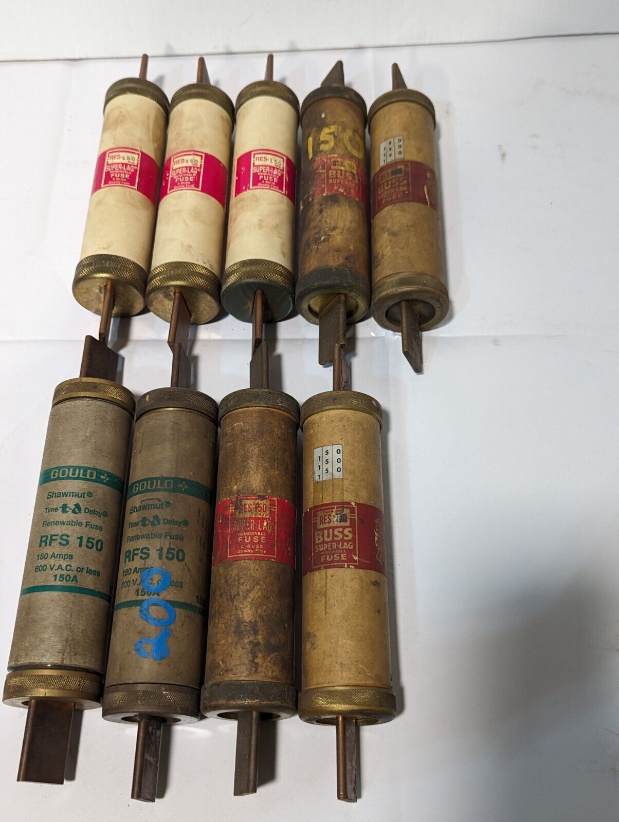Gould Shawmut RFS150, Buss RES150 renewable 150A fuses