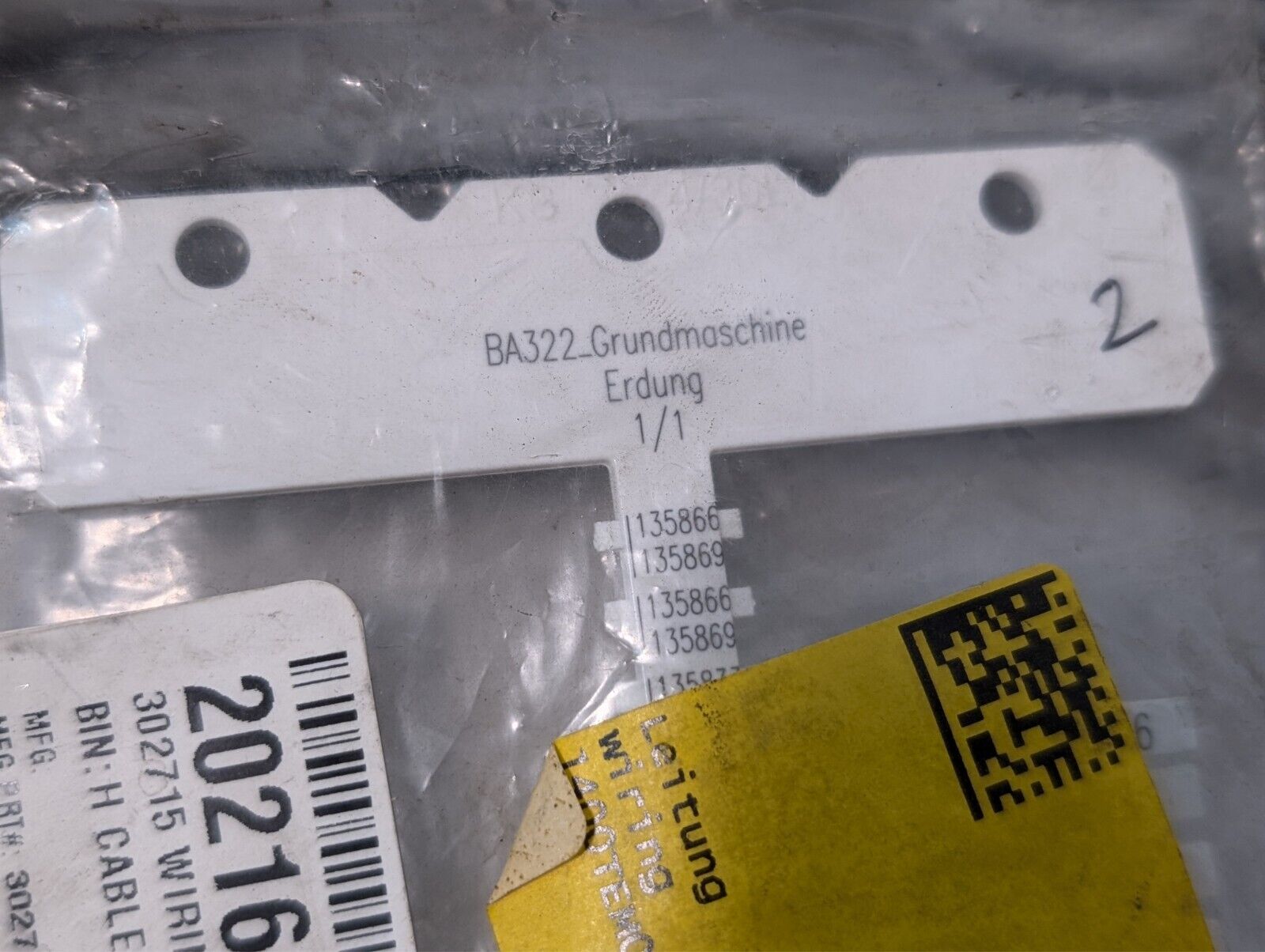 SW 302715 Wiring for 5th Axis Table BA600 BA322 CNC Horizontal Machining Center