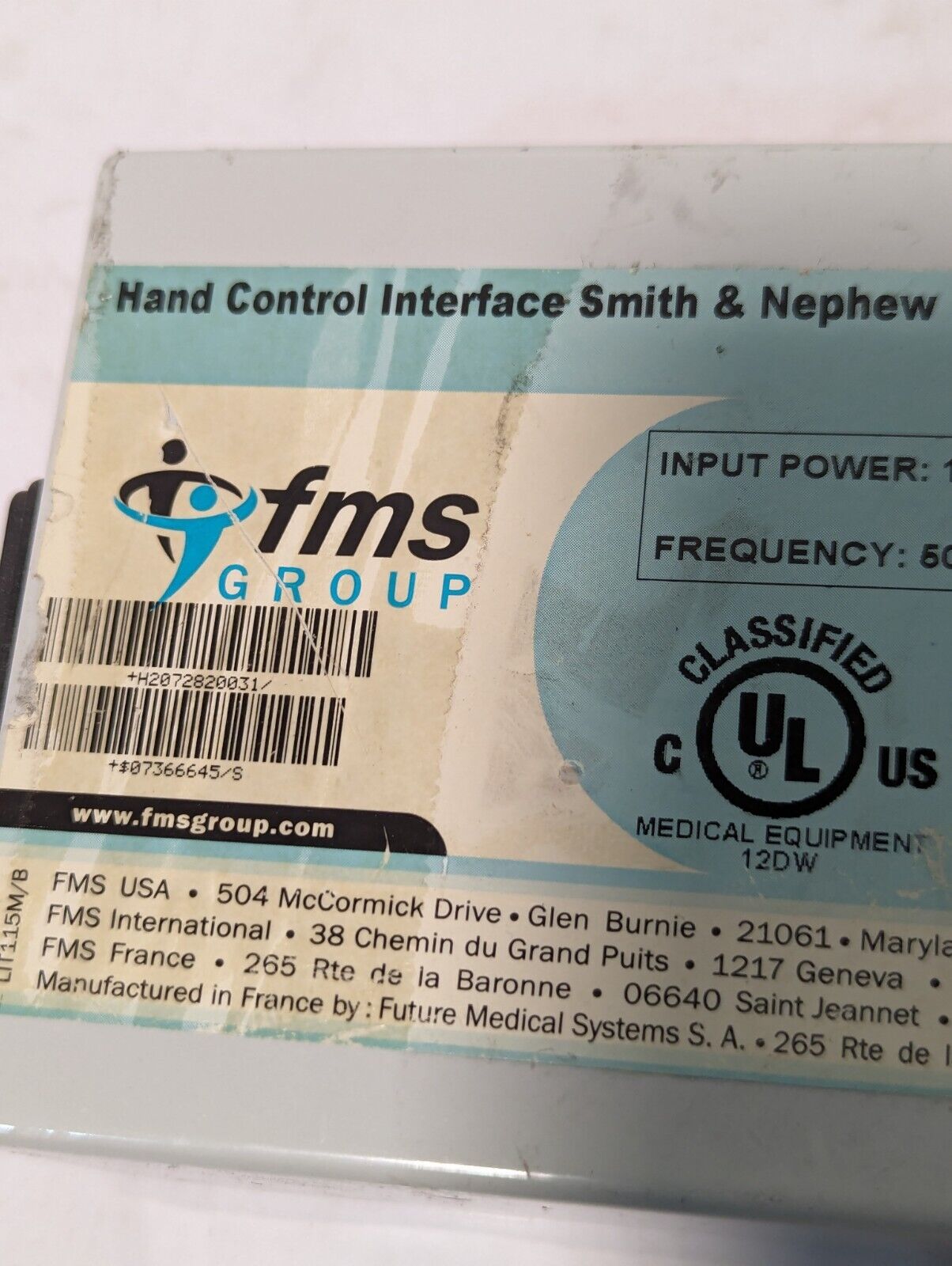 FMS 282003 Hand Control Interface Power/Powermax, 115V - Free Shipping