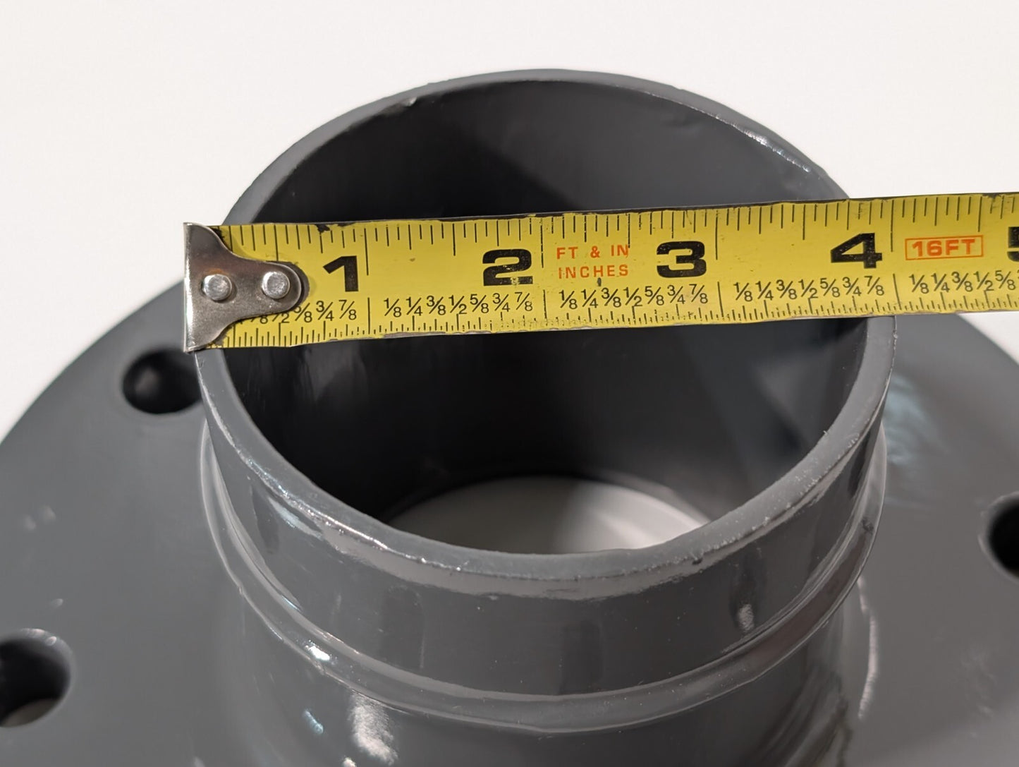AIRpipe 8170 Aluminum Flange Kit, 100mm (4") ANSI Flange to 100mm (4") Pipe