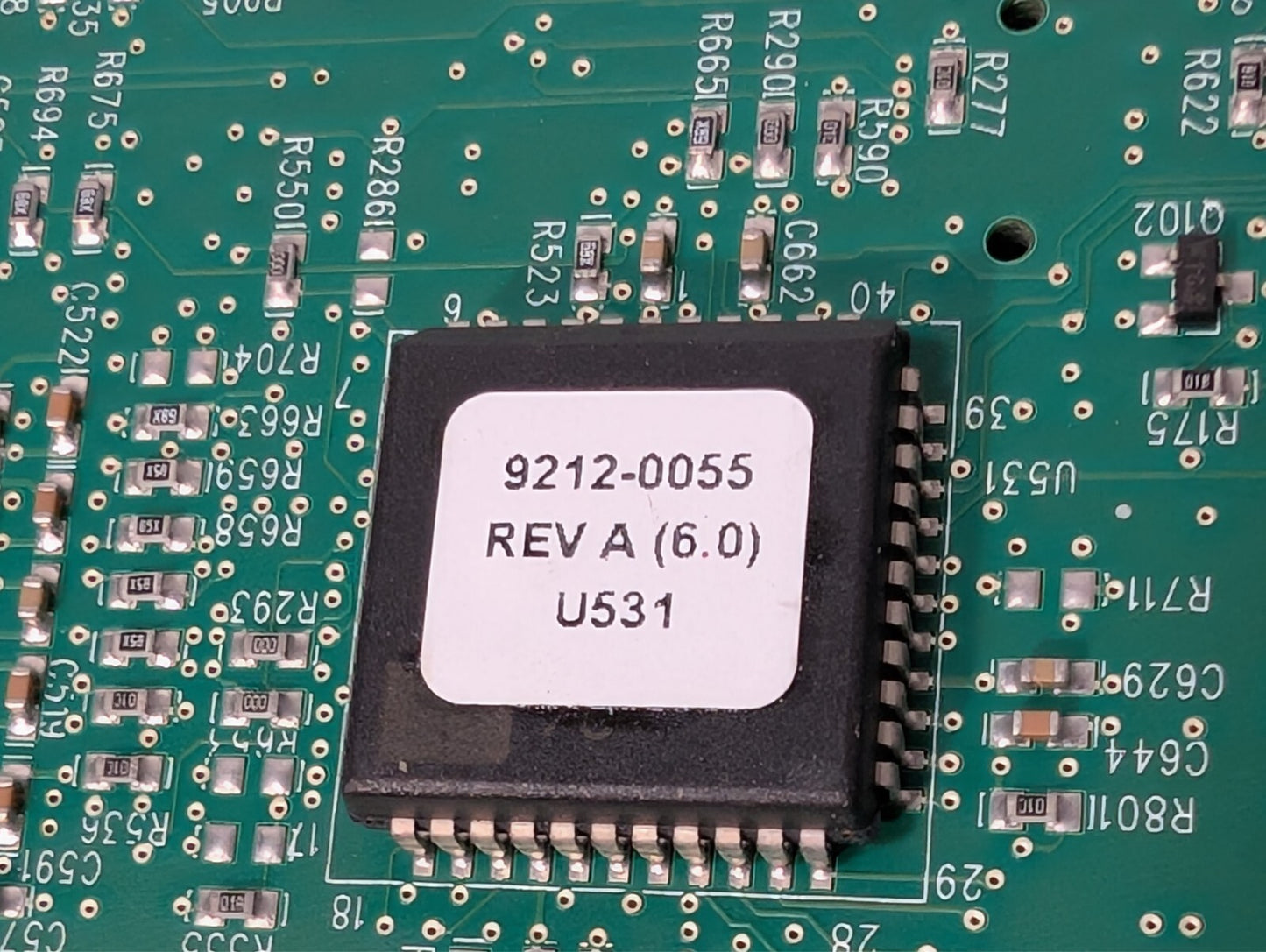 9300-0368 Rev D Circuit Board with Zoll 9126-0008 HV AED Capacitor