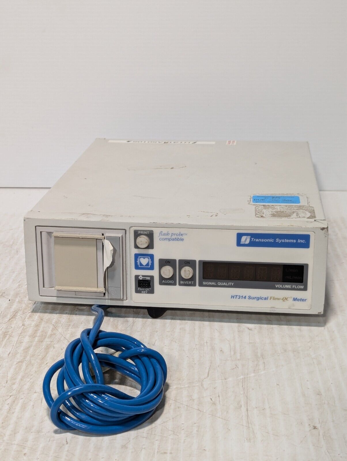 Transonic Systems HT314 Flow-QC Meter, does not power on