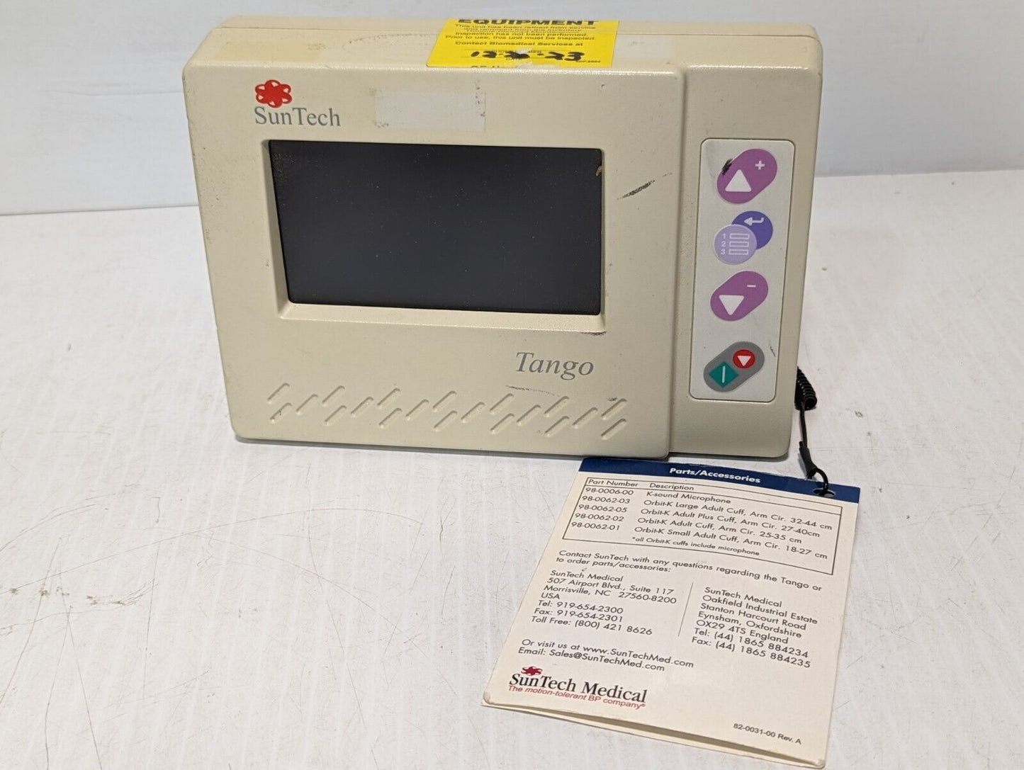 Suntech Medical Tango BP Monitor 00008149 - Free Shipping
