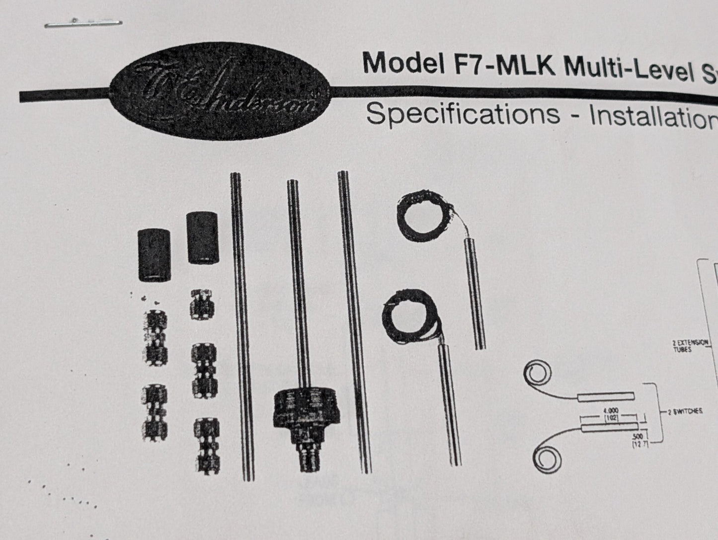 WE Anderson (Dwyer) Model F7-MLK Multi-Level Switch Kit, Vertically Mount