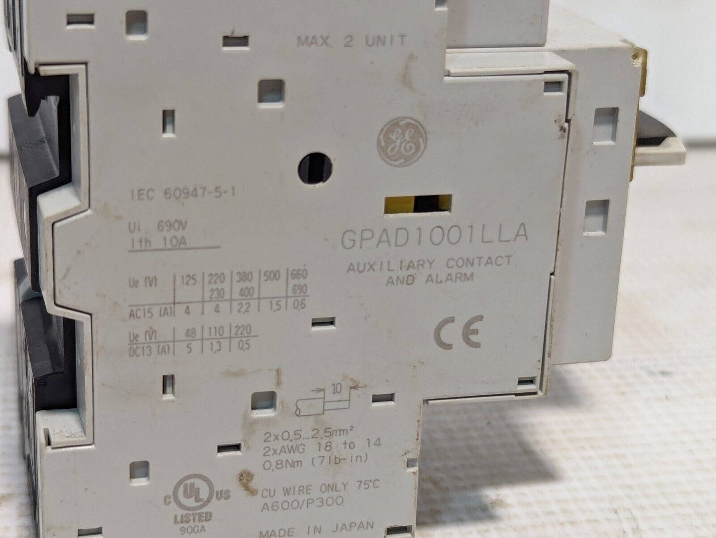 GE GPS1BHAL Manual Motor Starter Overload 9-13A - Free Shipping