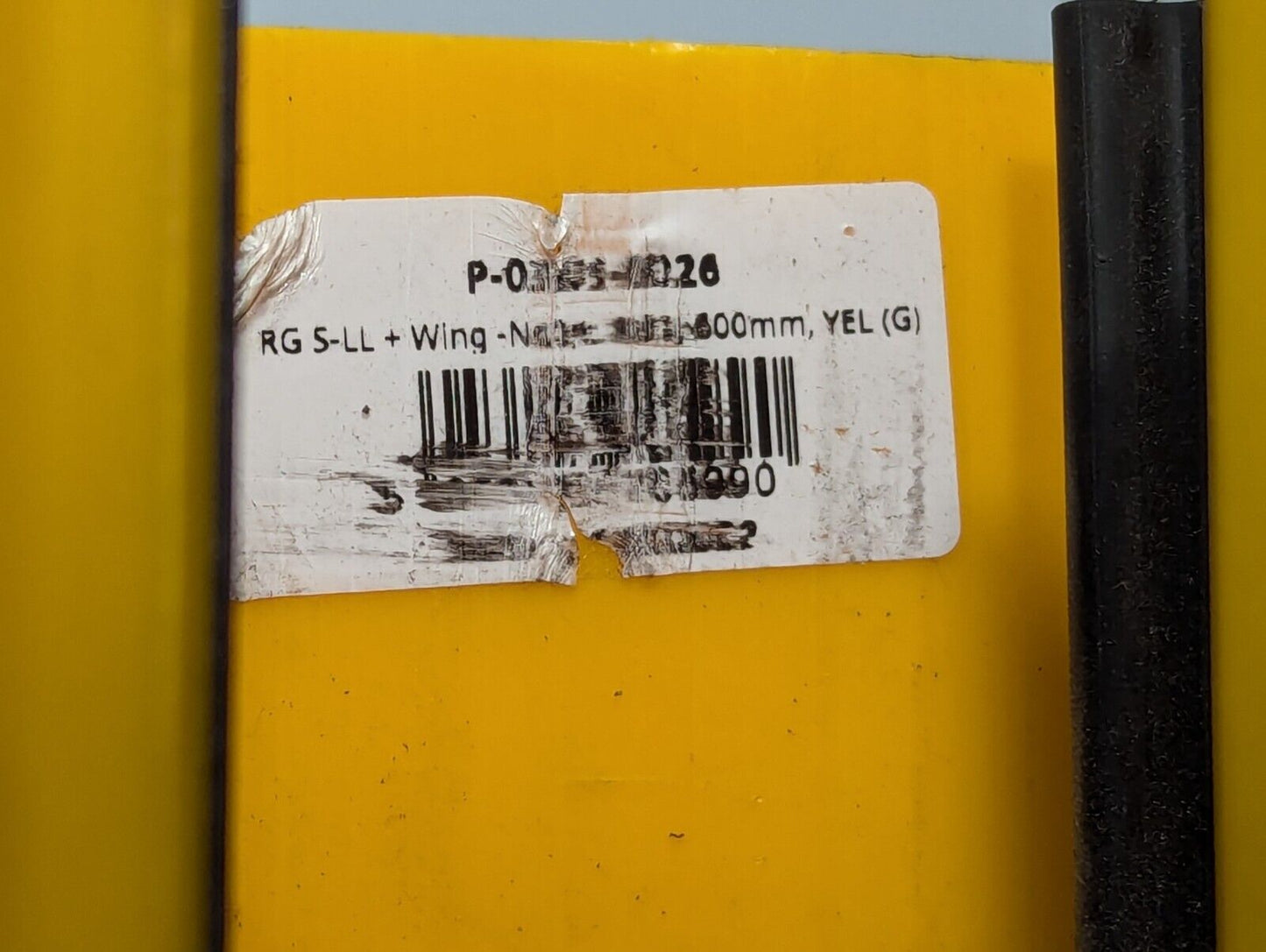 A-SAFE RackGuard, Yellow, 3"W x 3"D x 23-1/2"H (600mm) - Free Shipping