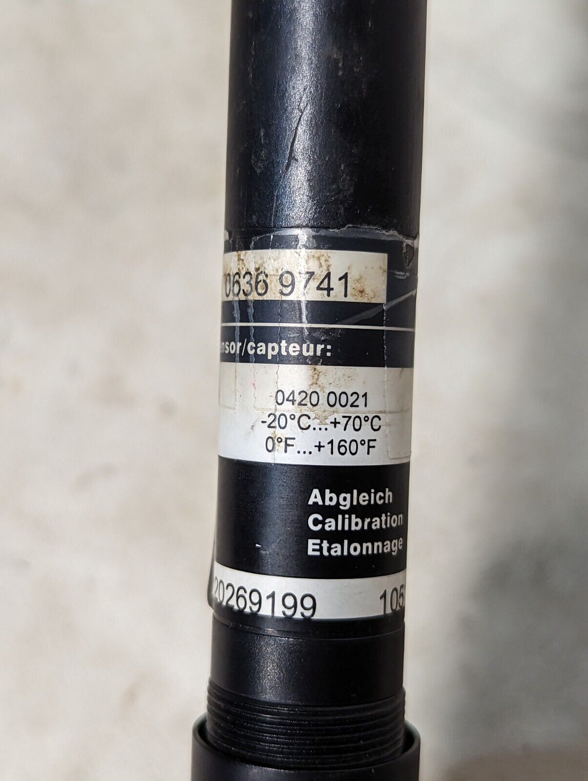 testo 0420 0021 temperature probe, -20 deg C to 70 deg C, 0 deg F to 160 deg F
