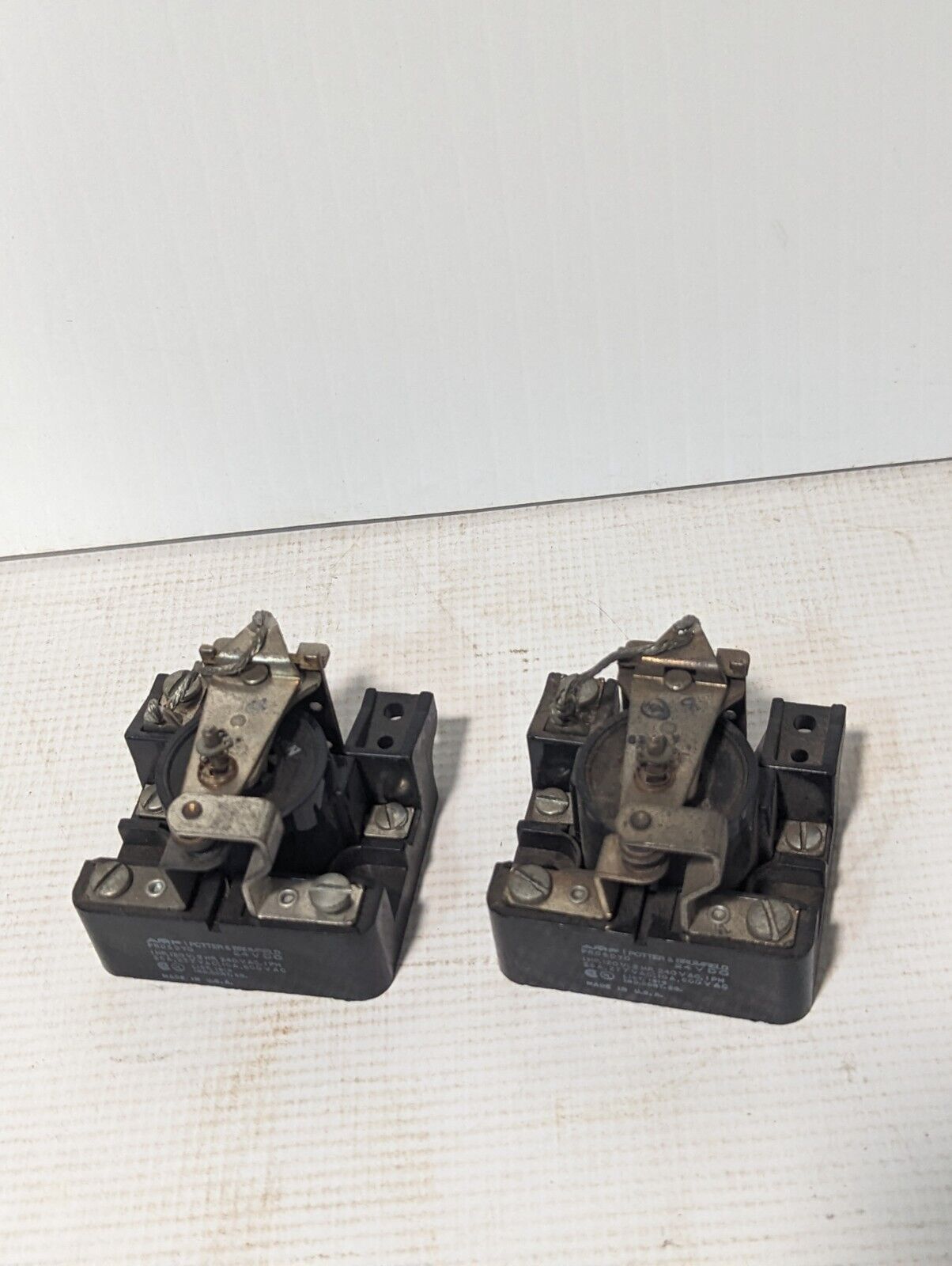 Lot of 2 Potter & Brumfield PRD5DYO Relays, 24VDC - Free Shipping