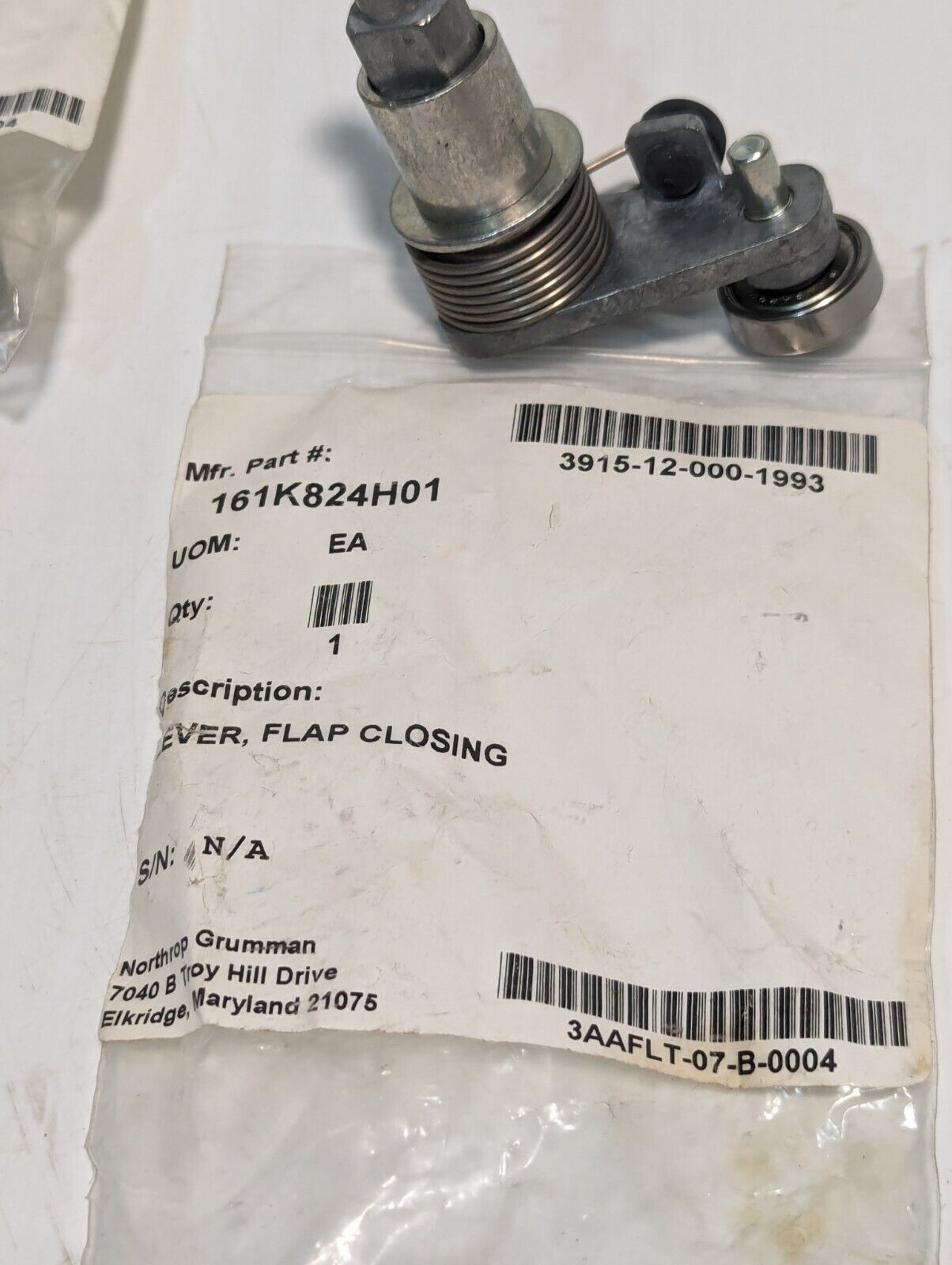 3915-12-000-1993 161K824H01 Flap Closing Lever - Free Shipping