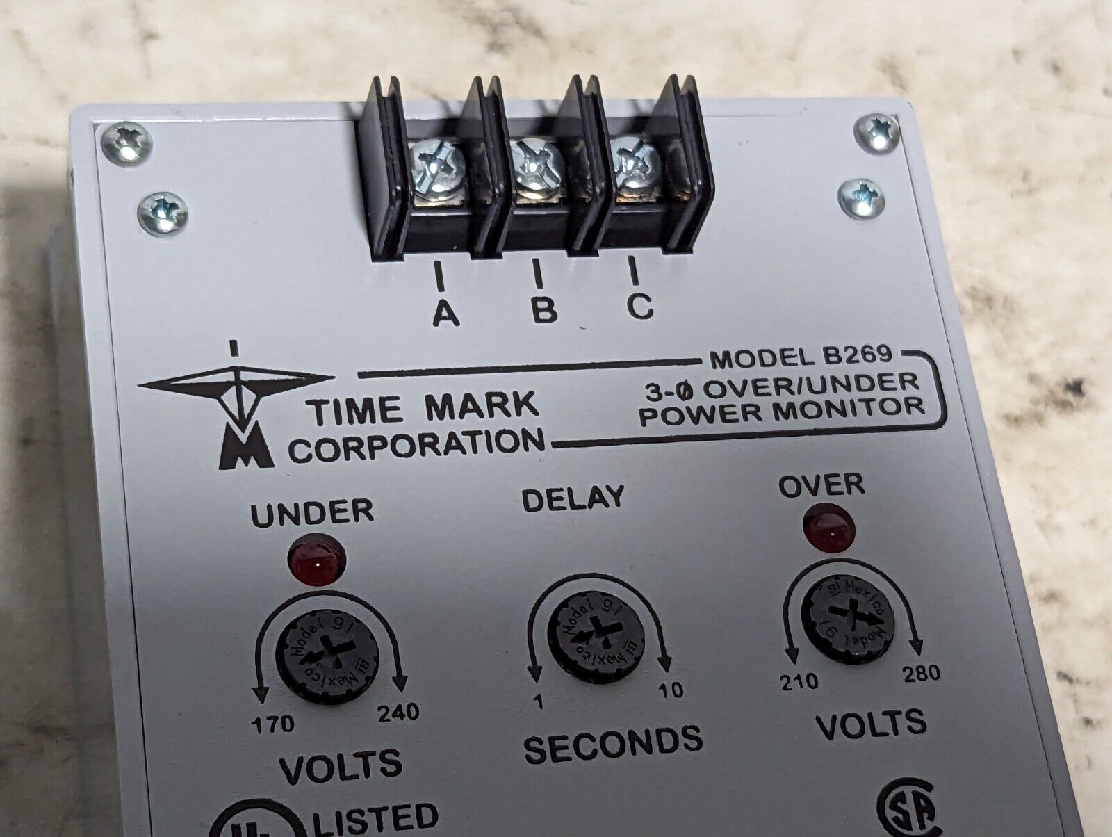 TimeMark B269 3 phase over/under power monitor