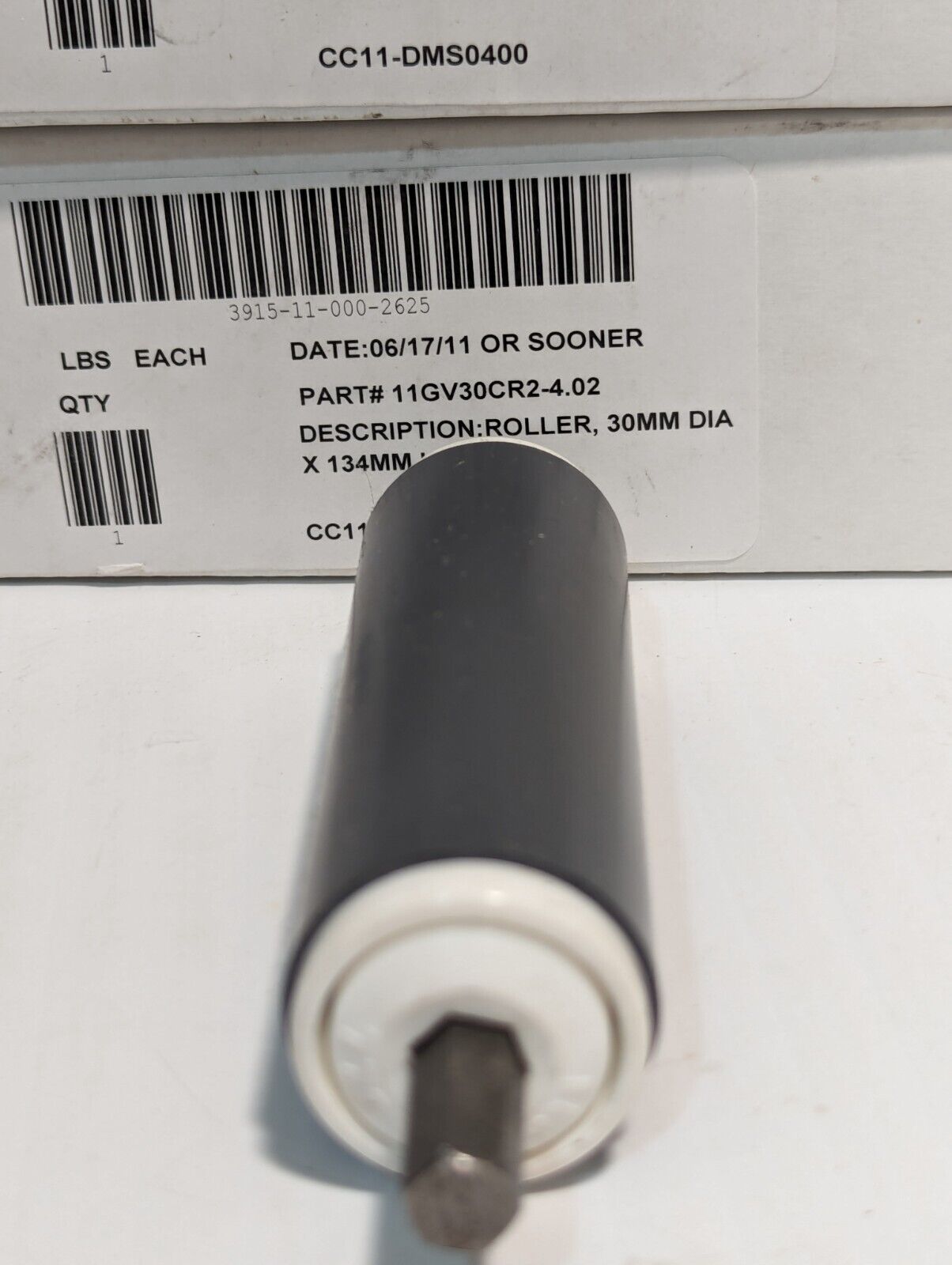 Interroll Roller Hex 30mm X 134mm or 4” 11GV30CR2-4.02 - Free Shipping