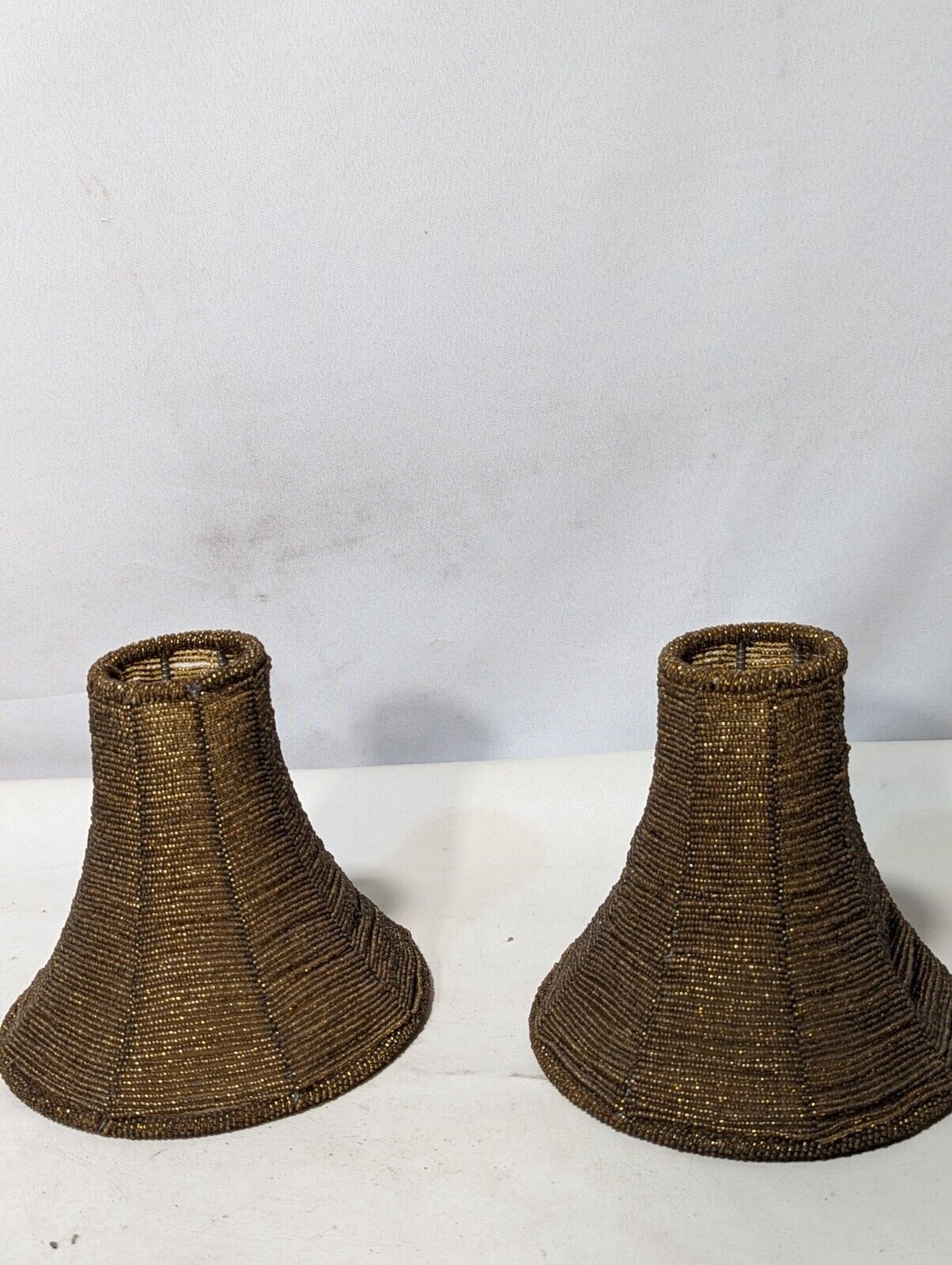 Vintage Bell Lamp Shade - 7" height x 6.5" (bottom) dia. x 3" (top) dia.