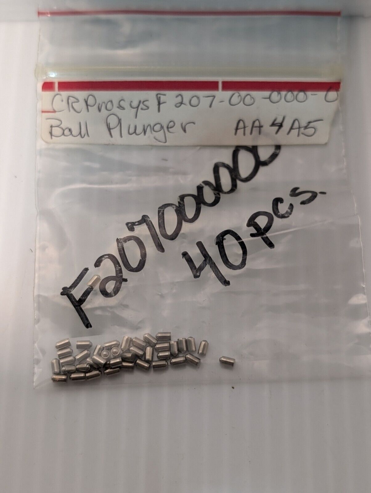 40 Pieces F207-00-000-0 Ball Plunger, Steel - Free Shipping