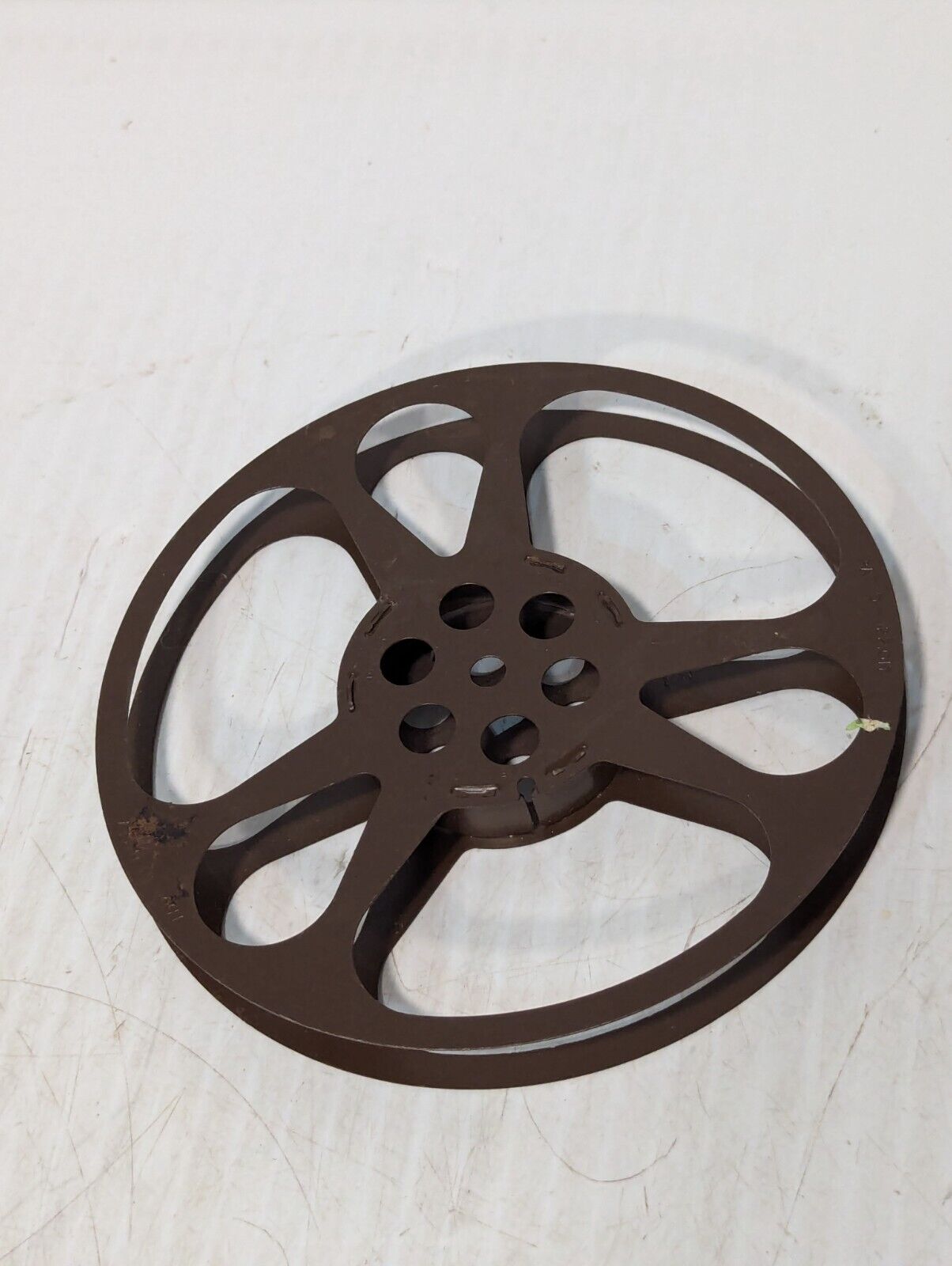 Vintage Metal Movie Reel, Goldberg Bros. Pat.D-122.017, Movie Art -Free Shipping