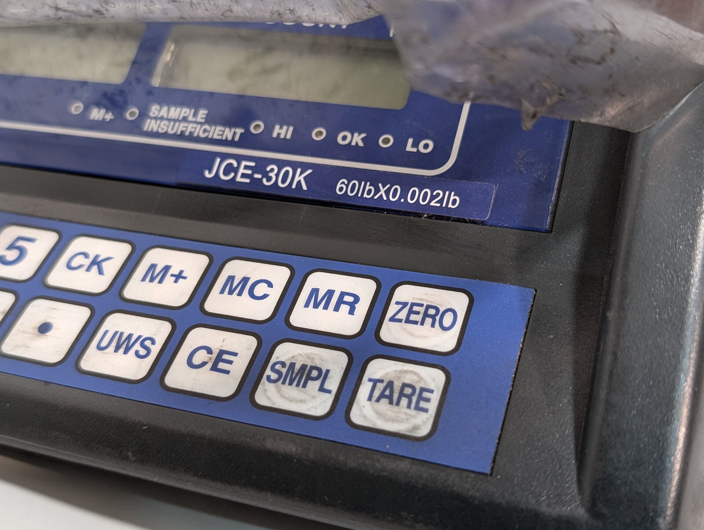 Uline JCE-30K Counting Scale, Plug, 60lbx0.002lb, Working