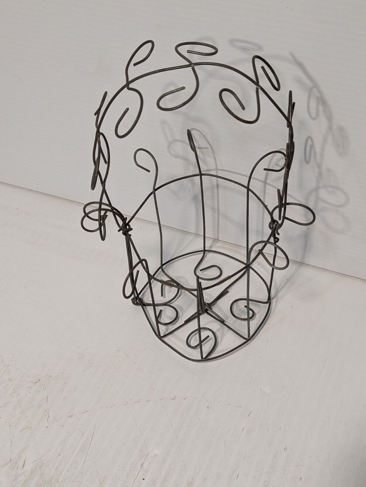Wire Rustic French Planter/Basket, Natural Vine Design, 12X6 IN - Free shipping