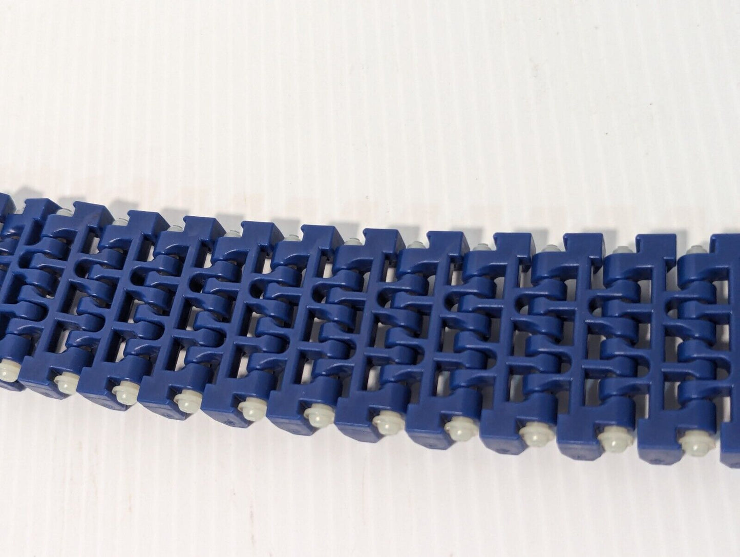 Intralox ser. 1100 acetal/nylon belt, 1.8 inches wide, 4.90 ft long, 98 rows