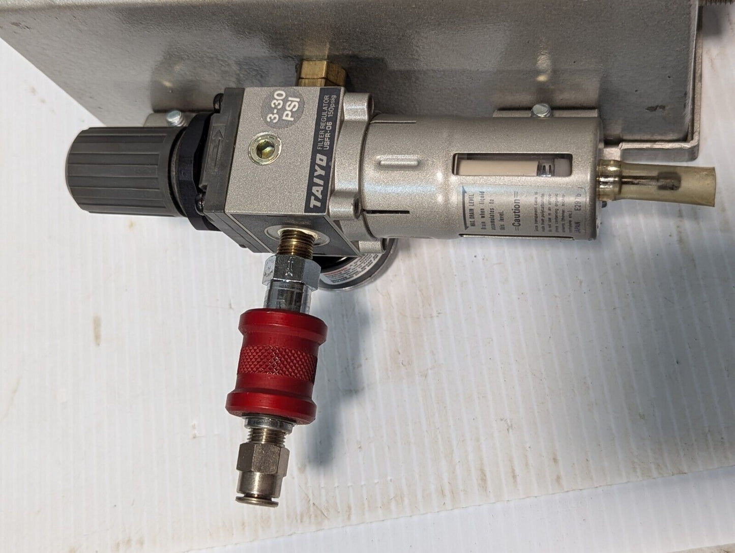 Custom hot stamper control box with Omron E5CS controller, Taiyo USFR-06 filter