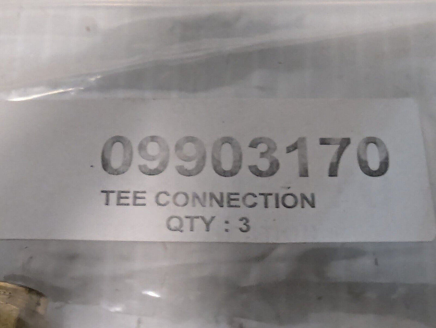 Swagelok 09903170 1/8 inch Brass 3-Way Union Tee - Pack of 3 - Free Shipping