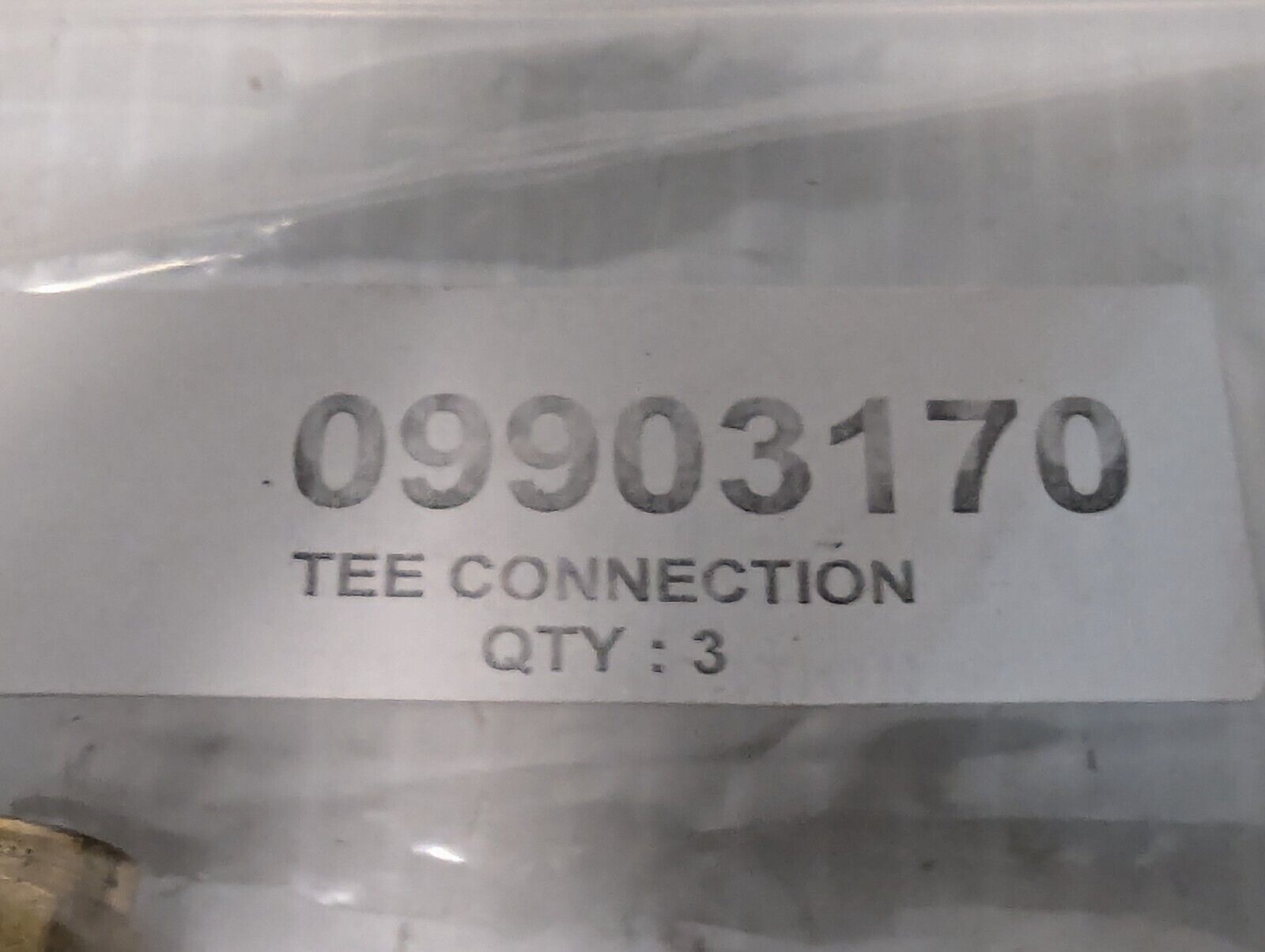 Swagelok 09903170 1/8 inch Brass 3-Way Union Tee - Pack of 3 - Free Shipping