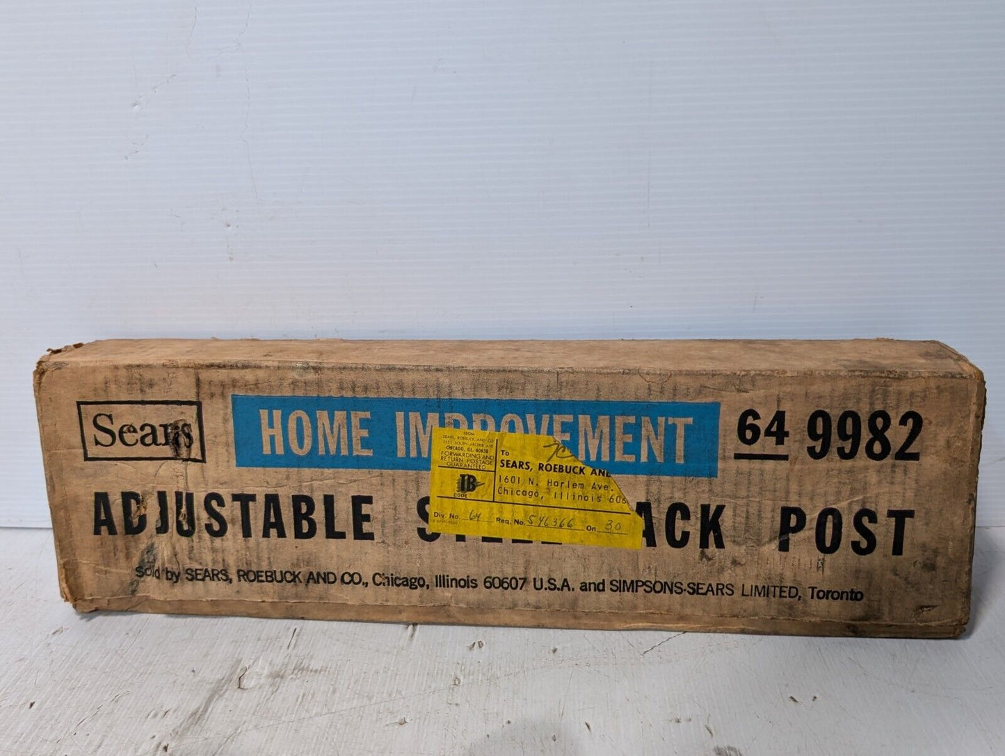 Sears Adjustable Floor Jack Post - Free Shipping+Returns