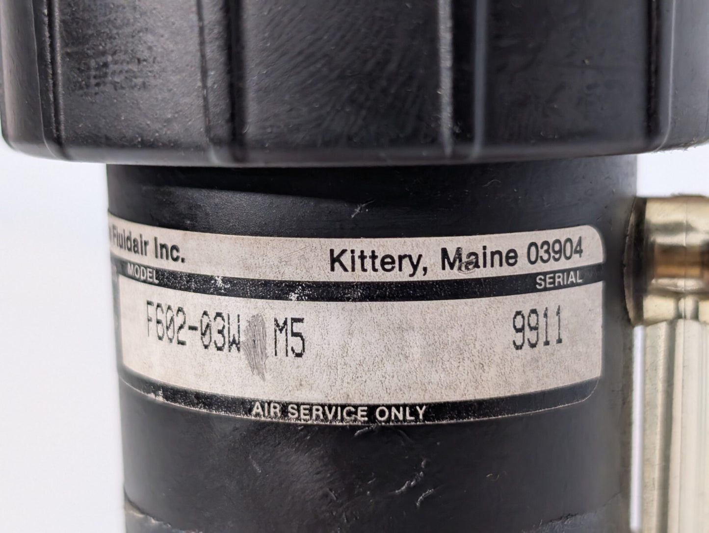 Watts Fluidair F602-03WJ M5 Pneumatic Filter, 250psi, 150º F Max Temp