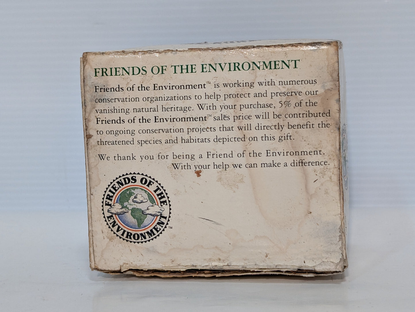 Vintage 1990s Friends of the Environment Mallard Duck Family Coffee Mug Cup