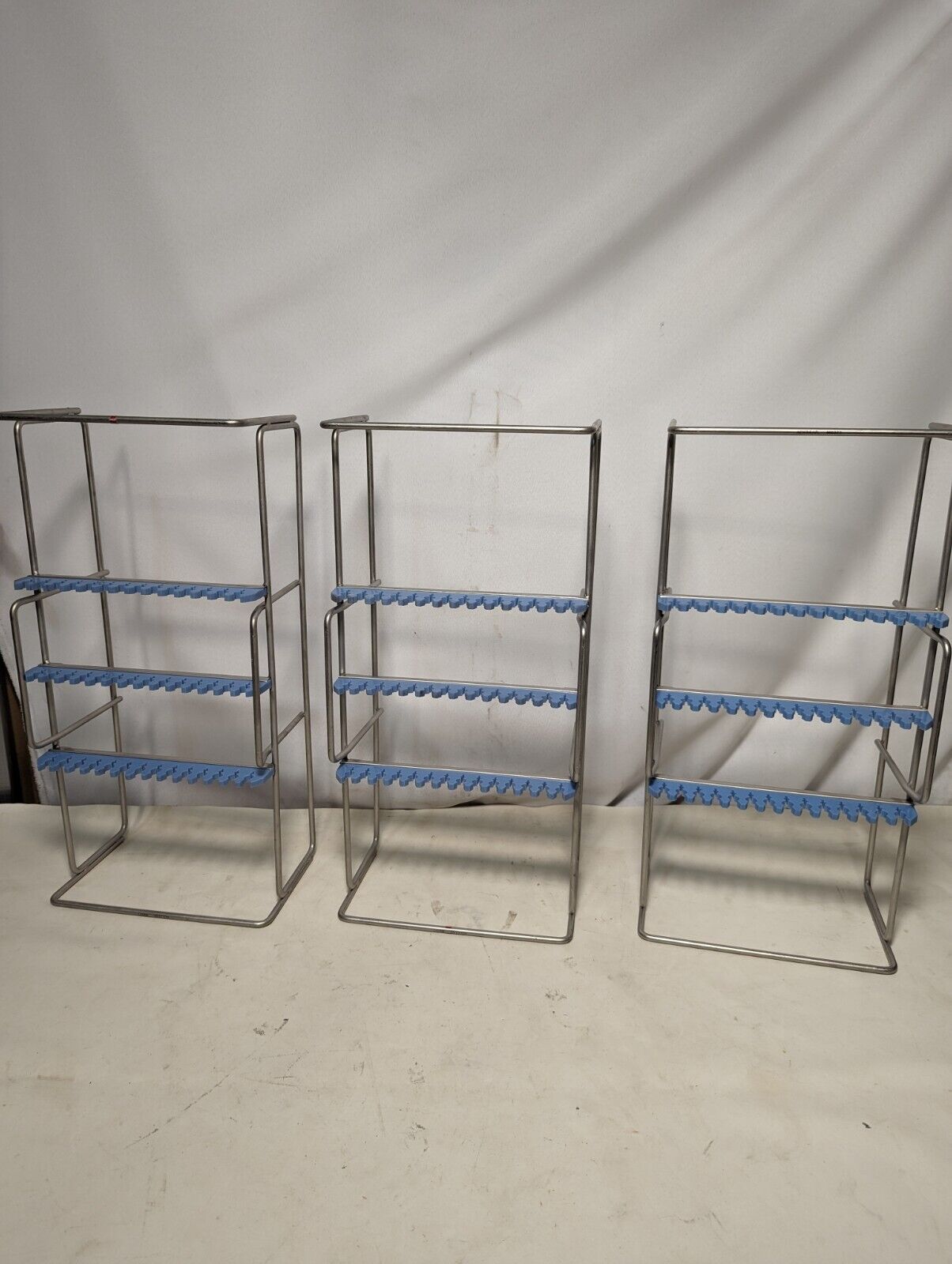 Wire and tubing organizer from medical facility, 19 in x 9.5 in x 6 in