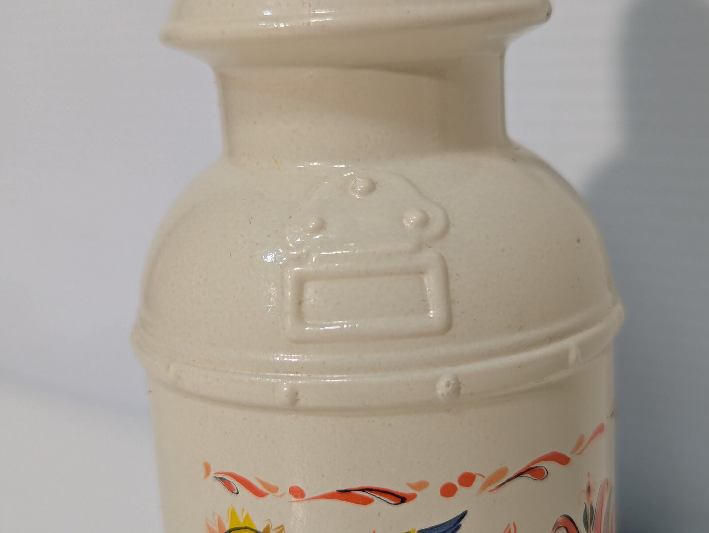 Vintage 1970s Avon Country Bird Glass 10oz Lotion Pump Dispenser Made in USA