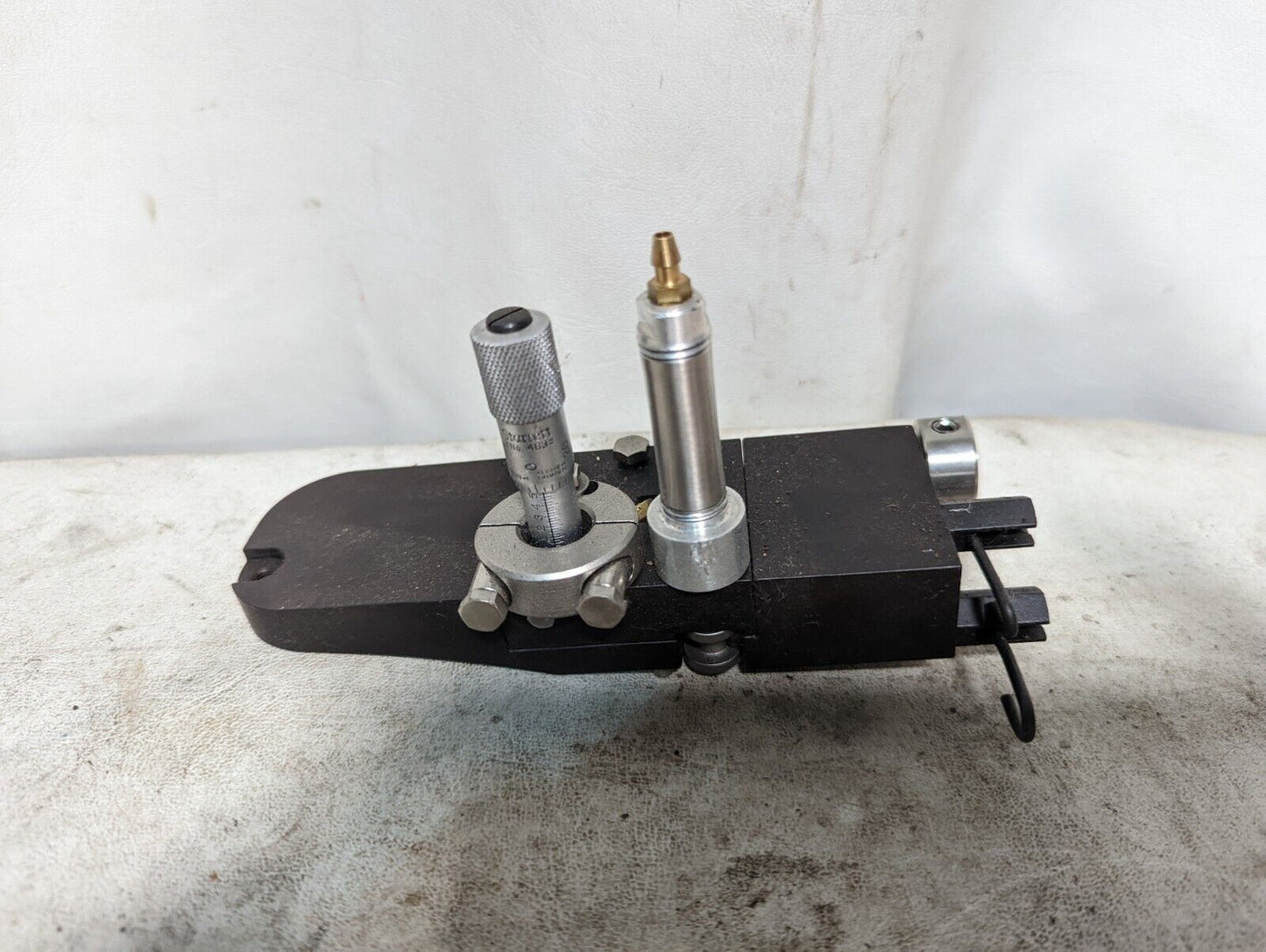 Starrett no. 463 micrometer head on apparatus