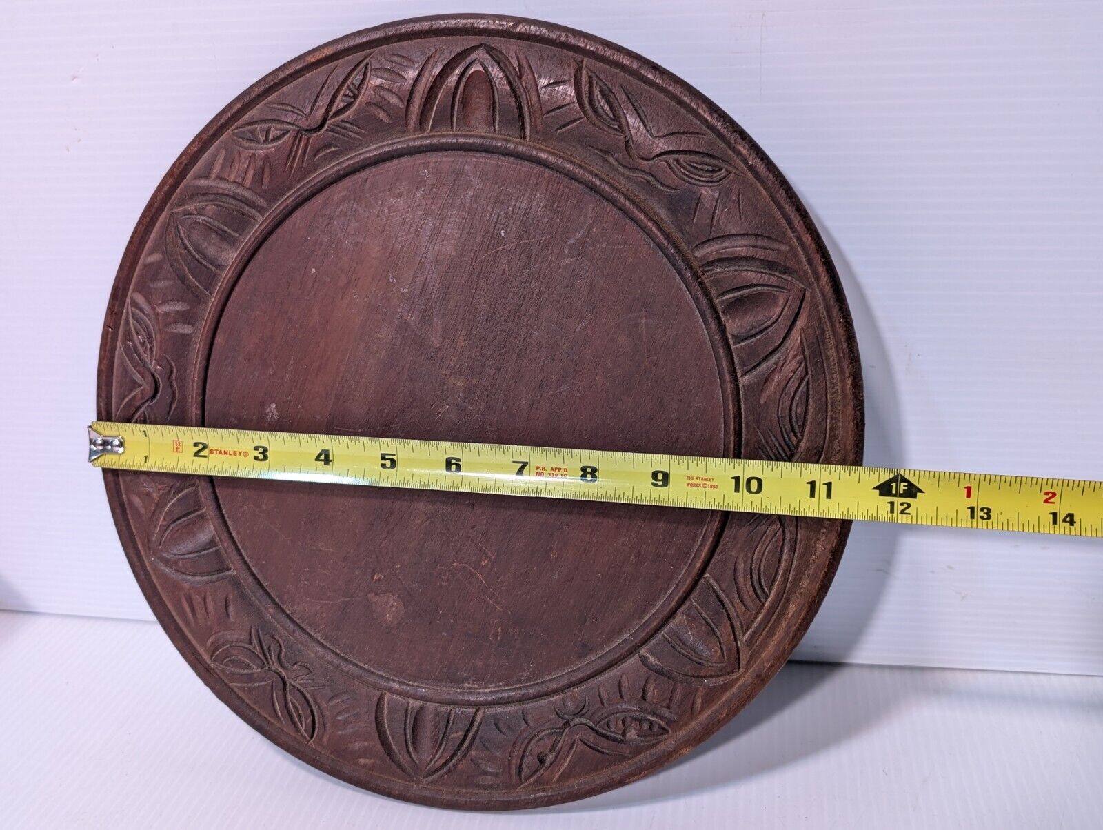 Traditional Wooden Plate and Bowl as pictured, not as shiny - Free Shipping