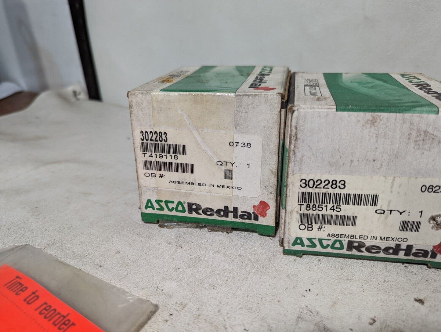 Lot of 4 partial boxes of ASCO RedHat 302283 solenoid valve repair kits