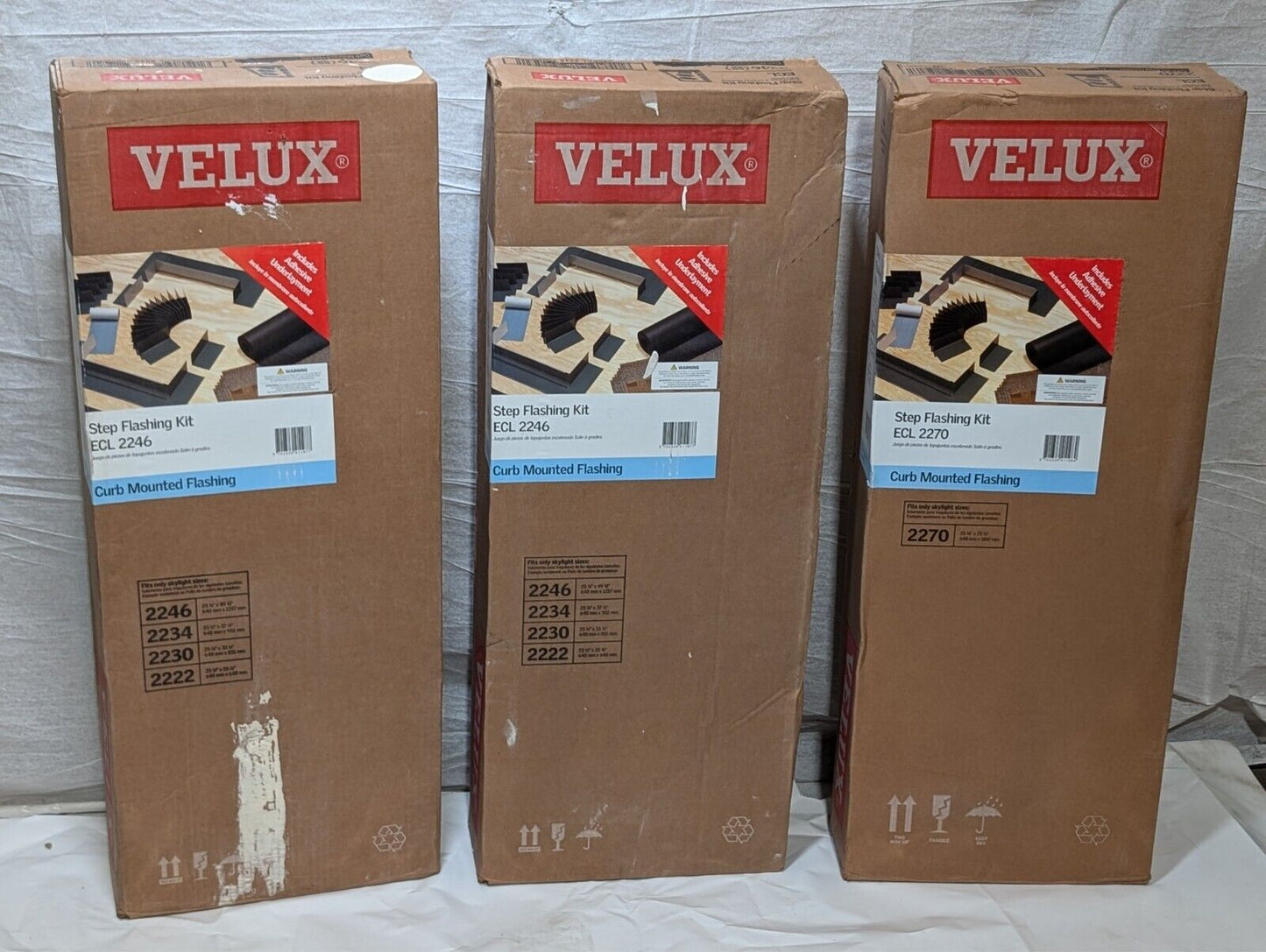 (1) VELUX Step Flashing Kit ECL 2270 Curb Mounted Flashing -NEW/SEALED-